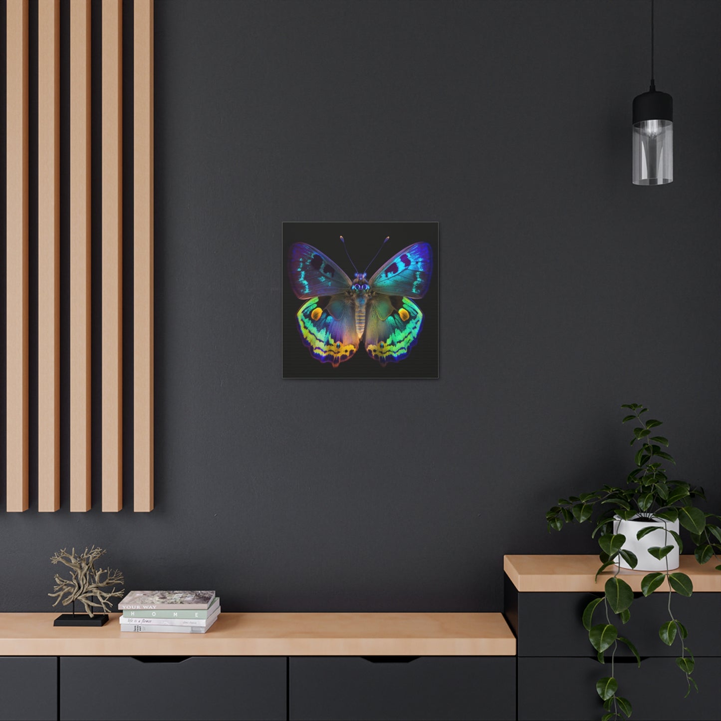 Canvas Gallery Wraps Neon Hue Butterfly 4