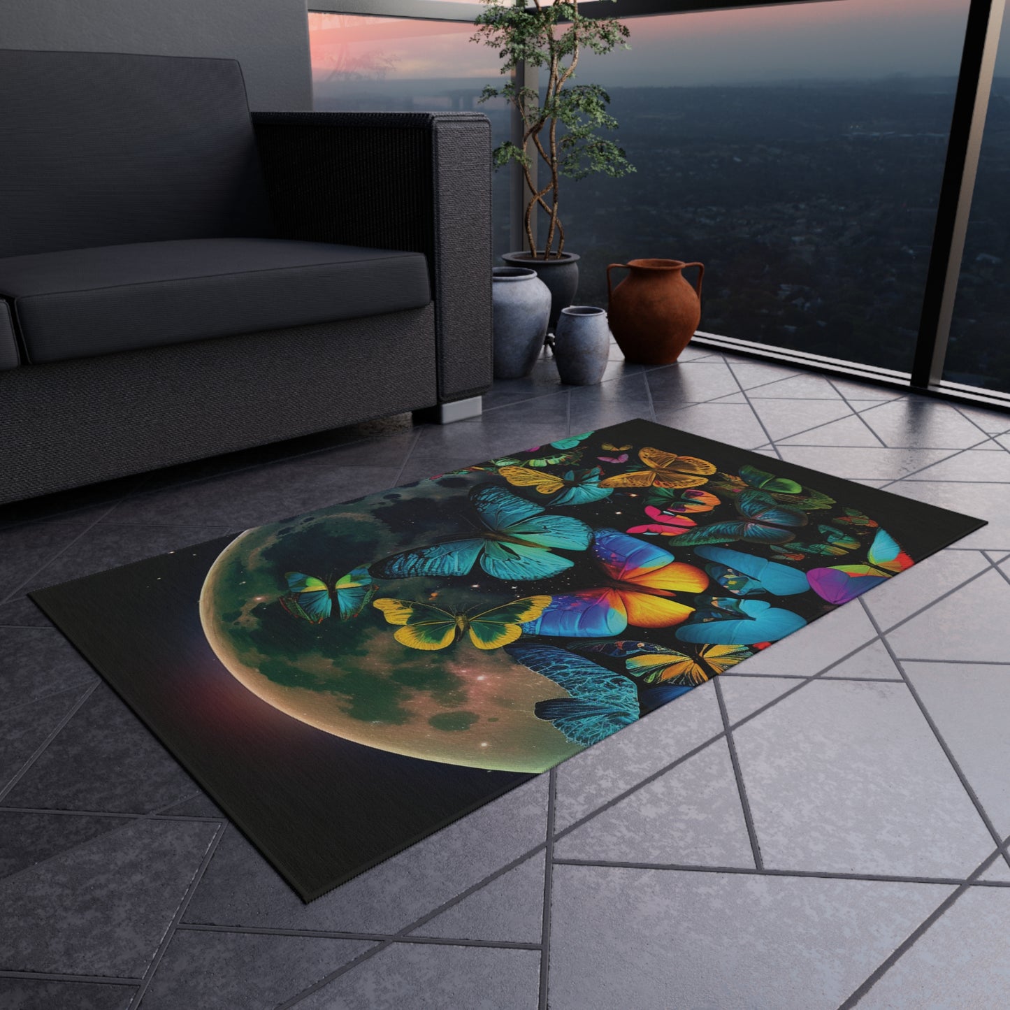 Outdoor Rug  Moon Butterfly 2