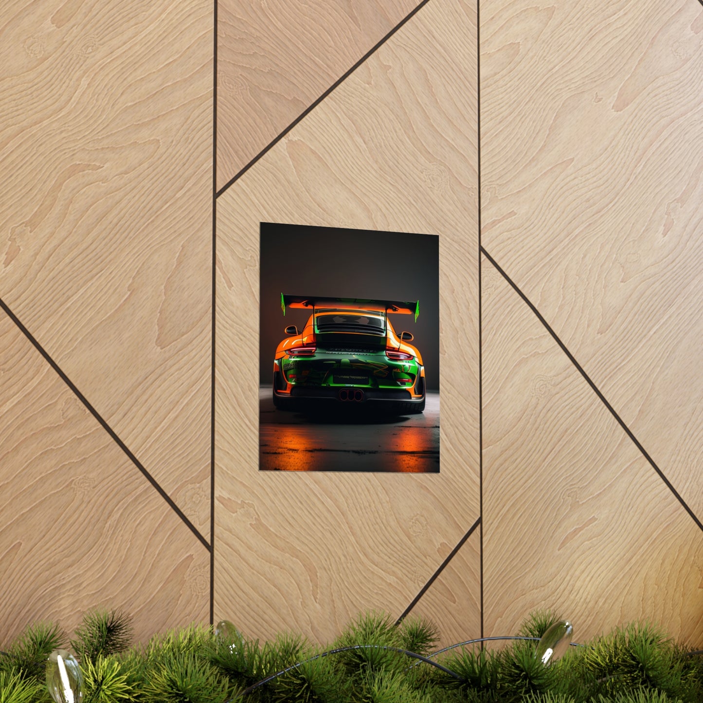 Premium Matte Vertical Posters Porsche Color 3