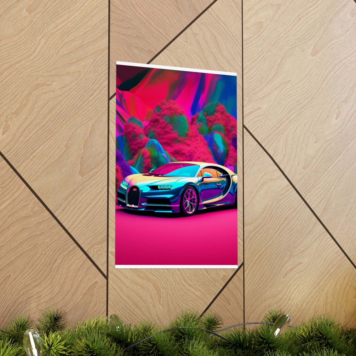 Premium Matte Vertical Posters Florescent Bugatti Flair 4