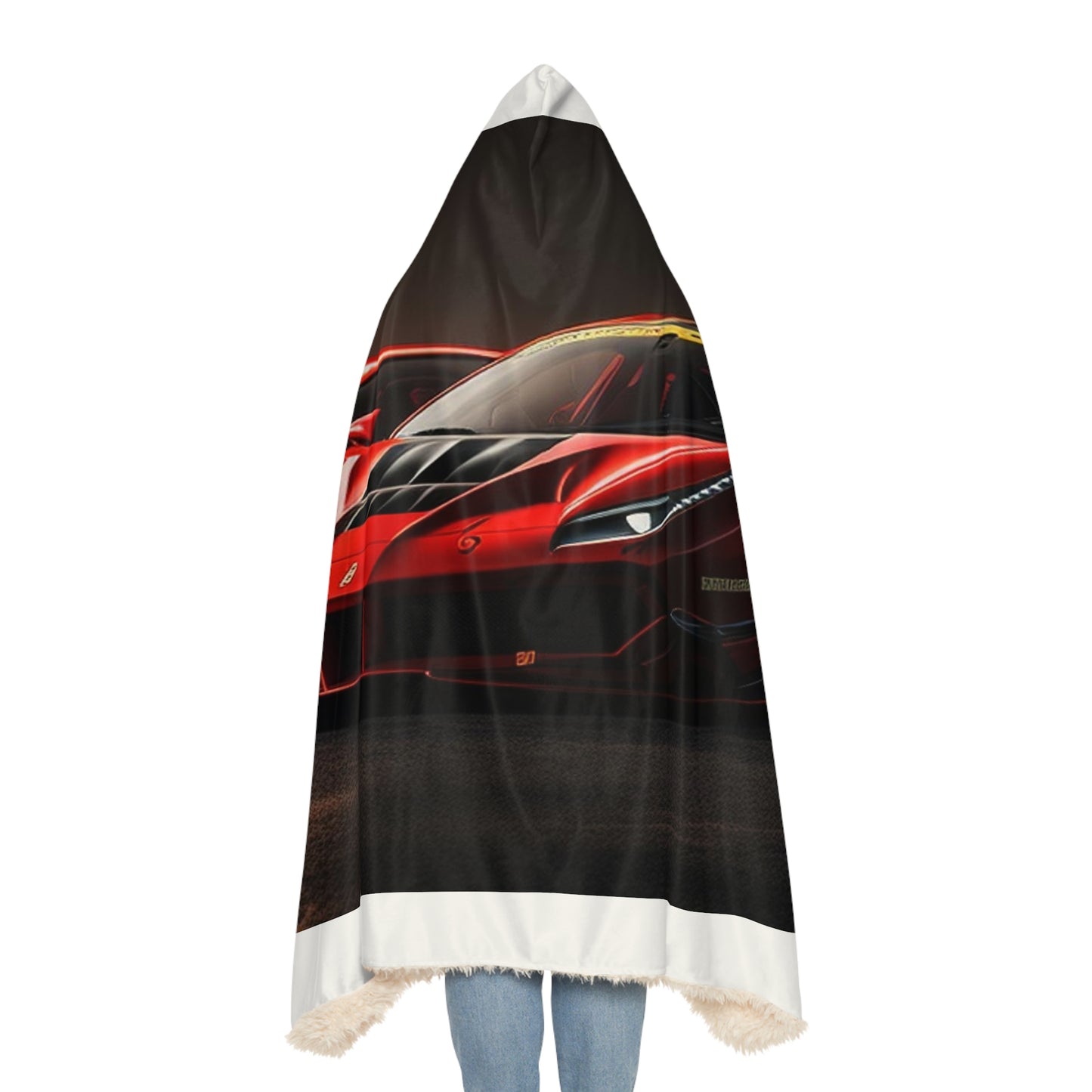 Snuggle Hooded Blanket Ferrari Red 4