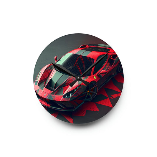 Acrylic Wall Clock Ferrari Hyper 2