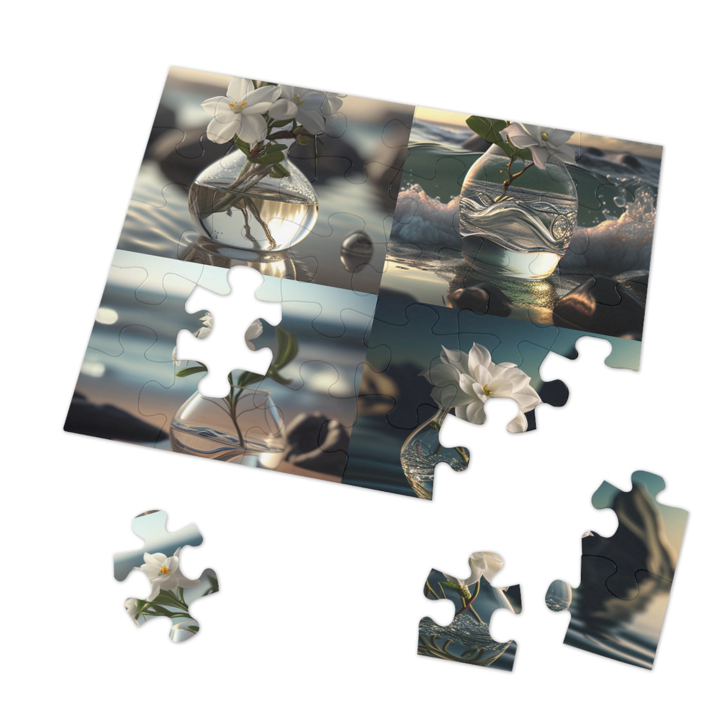 Jigsaw Puzzle (30, 110, 252, 500,1000-Piece) Jasmine glass vase 5
