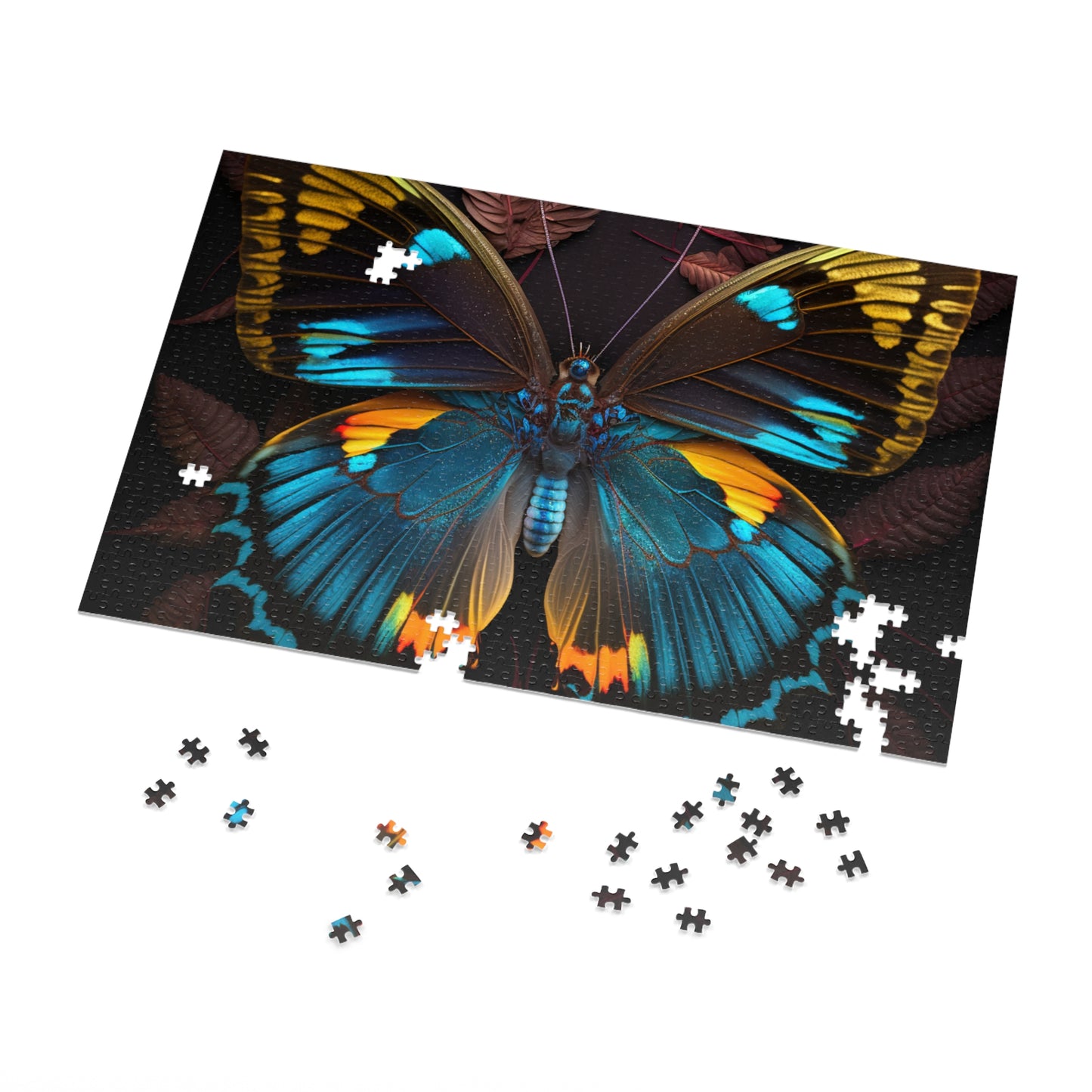 Jigsaw Puzzle (30, 110, 252, 500,1000-Piece) Neon Butterfly Flair 1