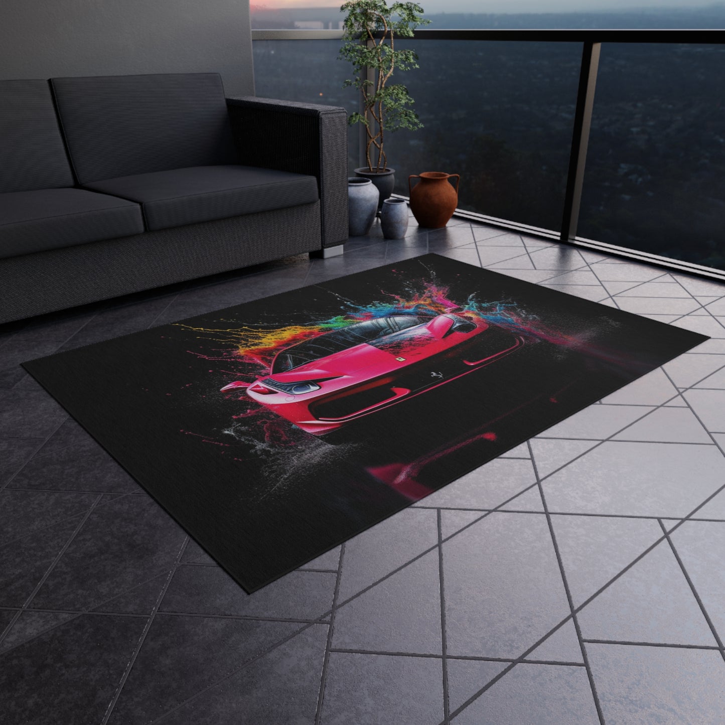 Outdoor Rug  Ferrari Water Splash 2