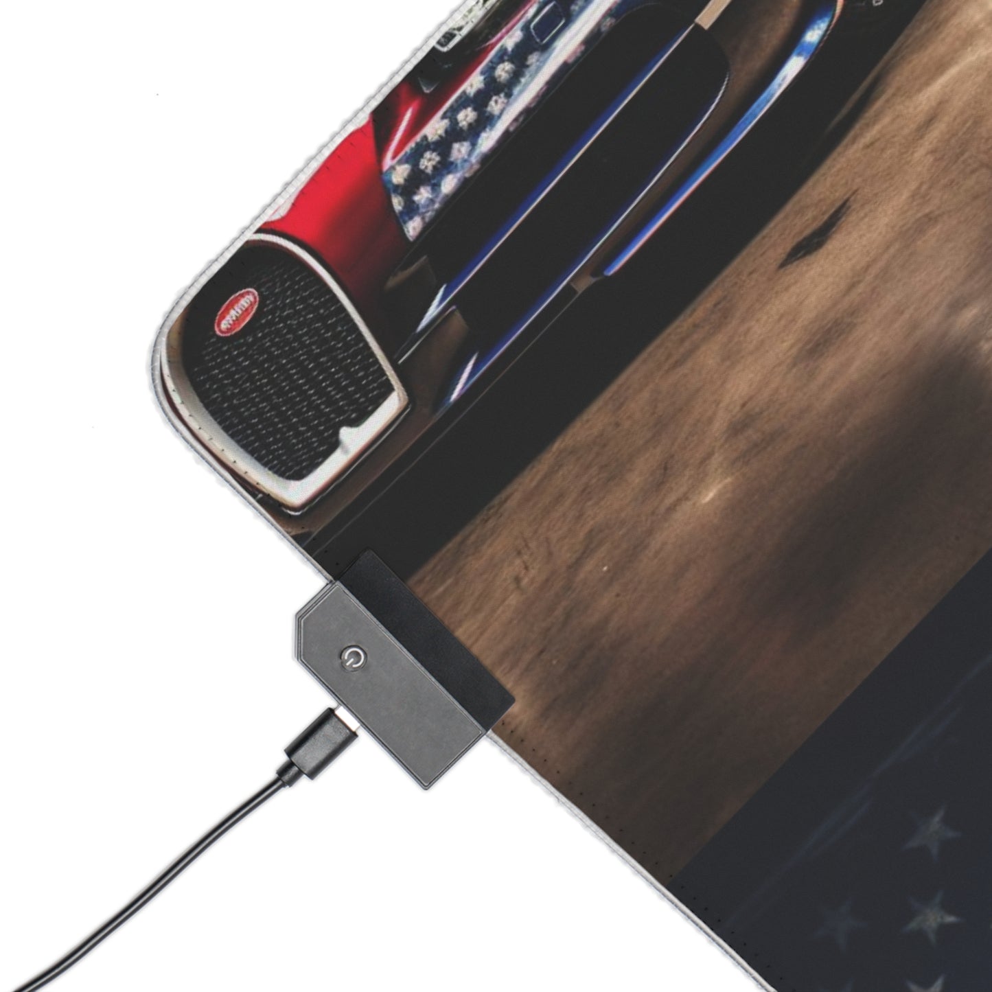 LED Gaming Mouse Pad Bugatti American Flag 5