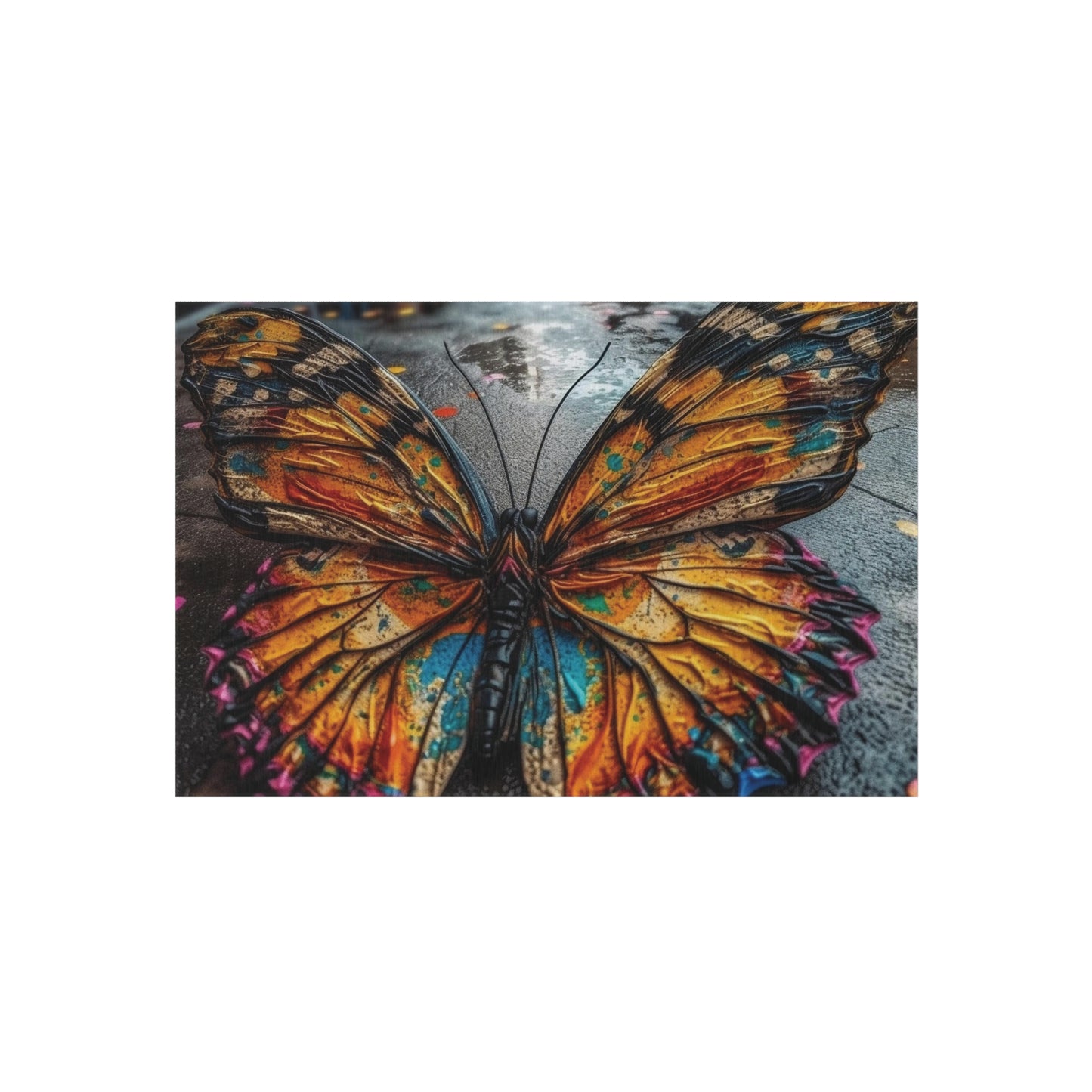 Outdoor Rug  Liquid Street Butterfly 1