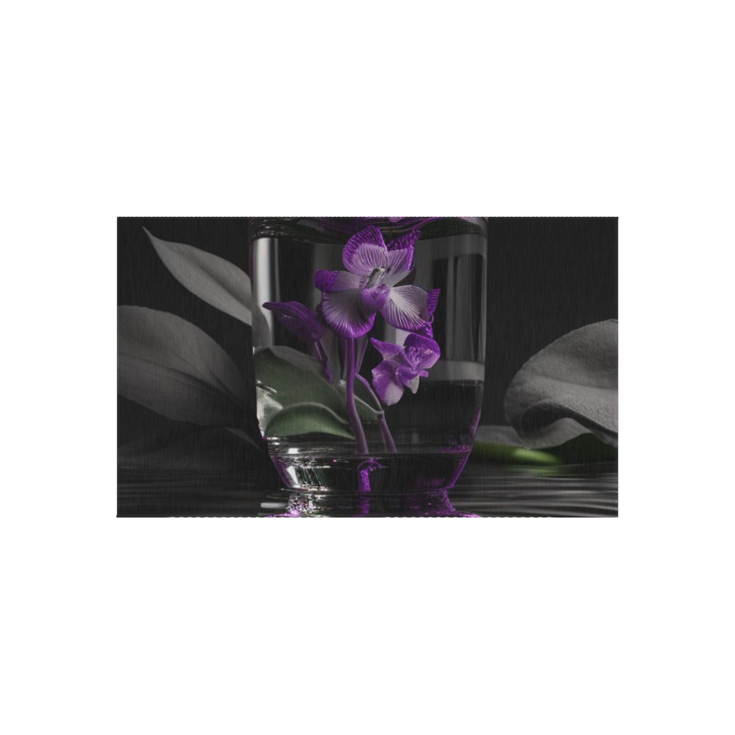 Outdoor Rug  Purple Orchid Glass vase 1
