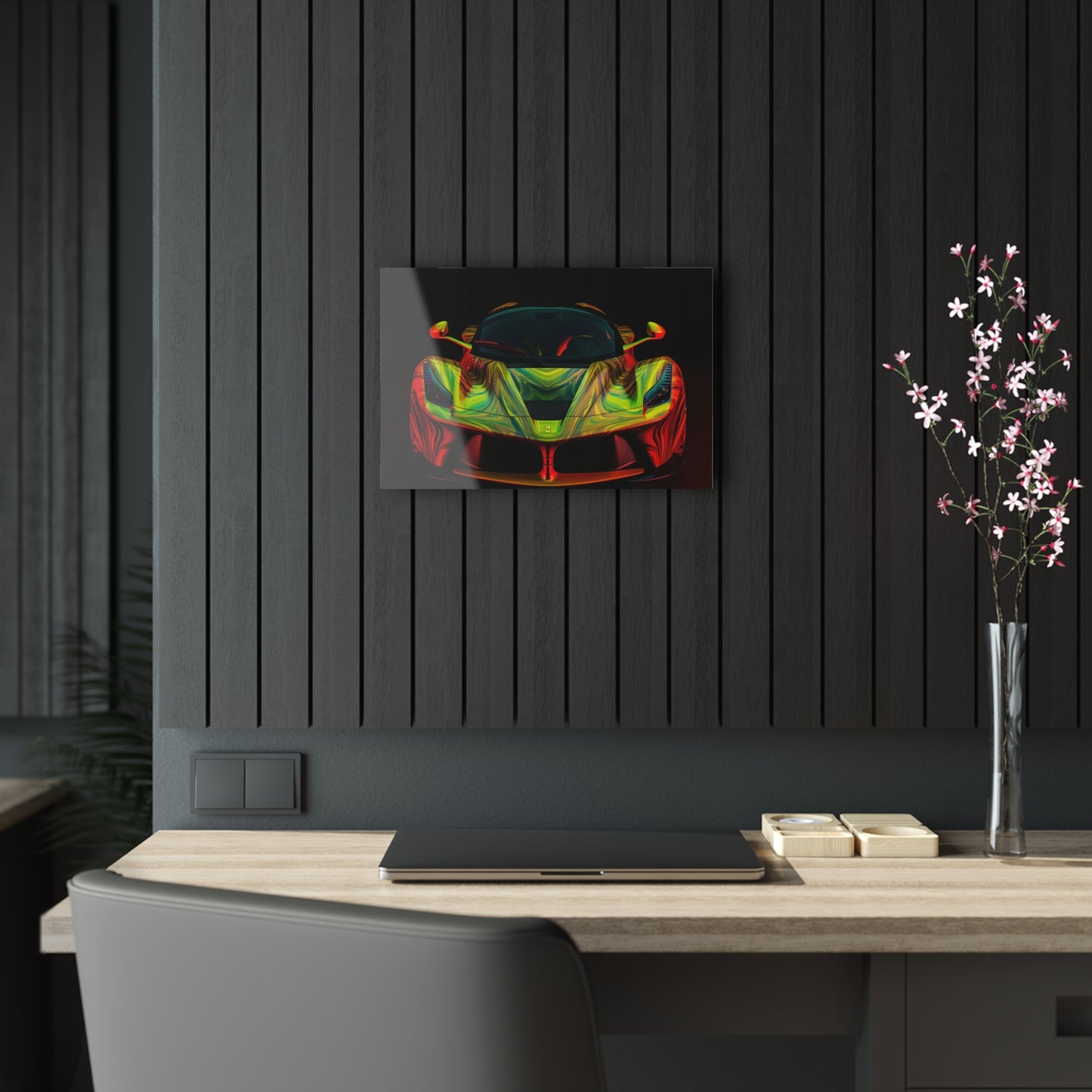 Acrylic Prints Ferrari Neon 1