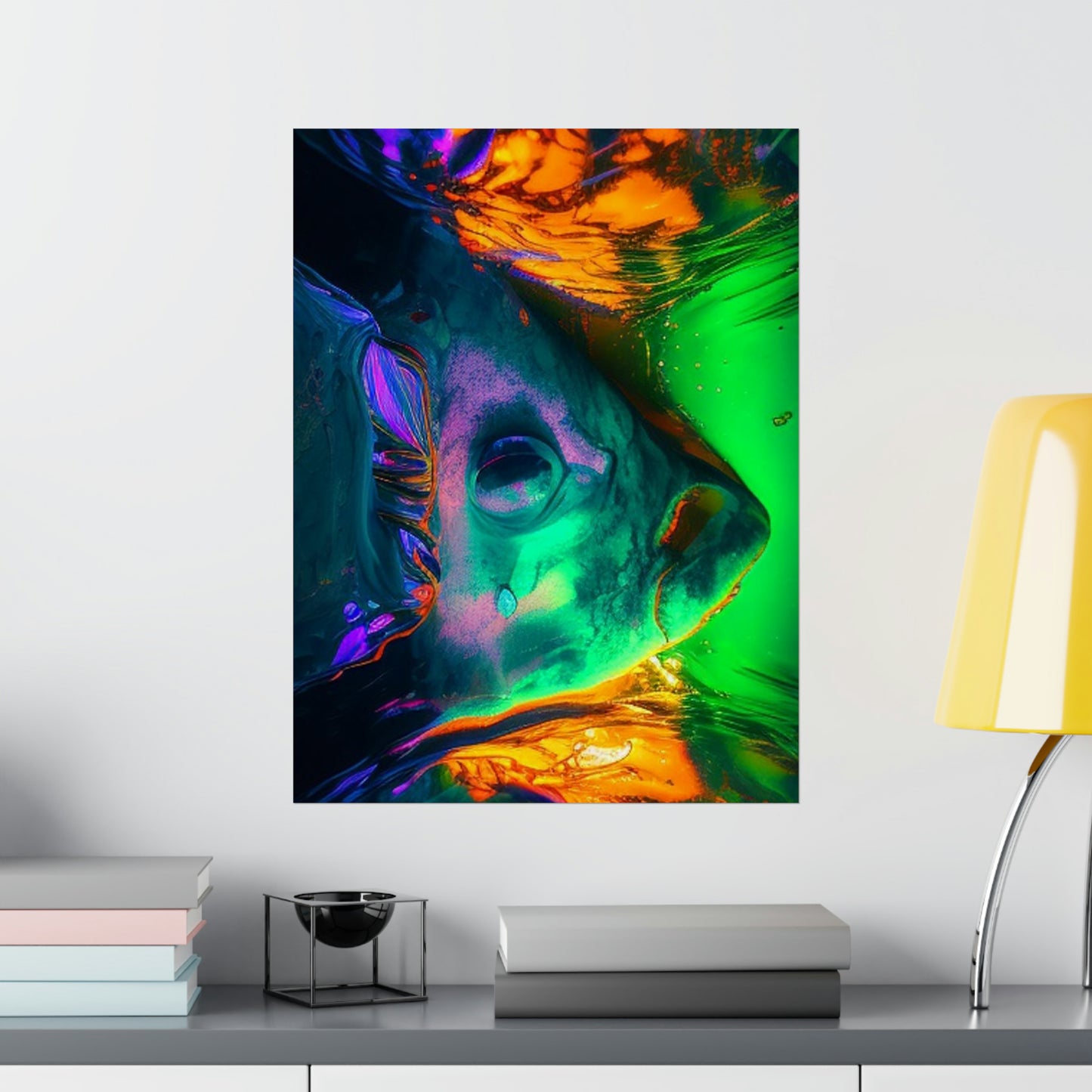 Premium Matte Vertical Posters Florescent Glow 1