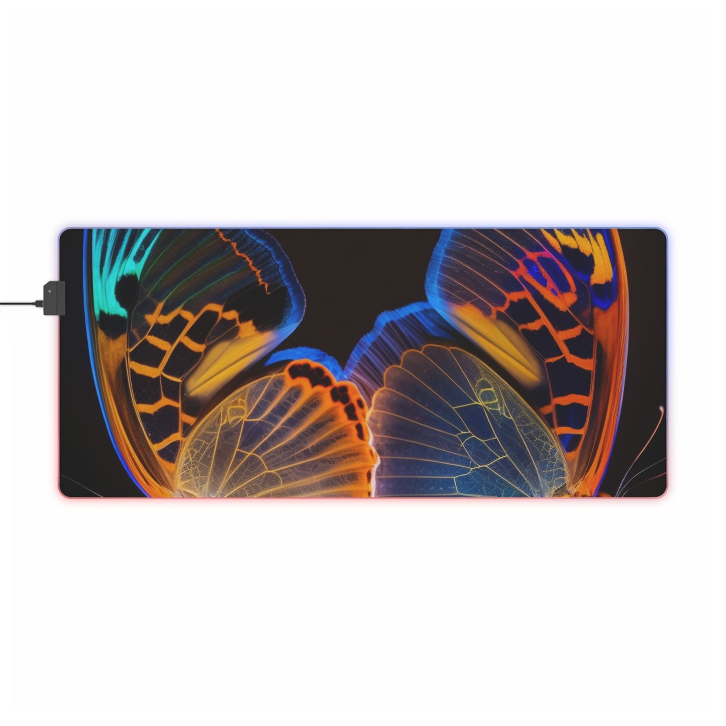 LED Gaming Mouse Pad Neon Glo Butterfly 2