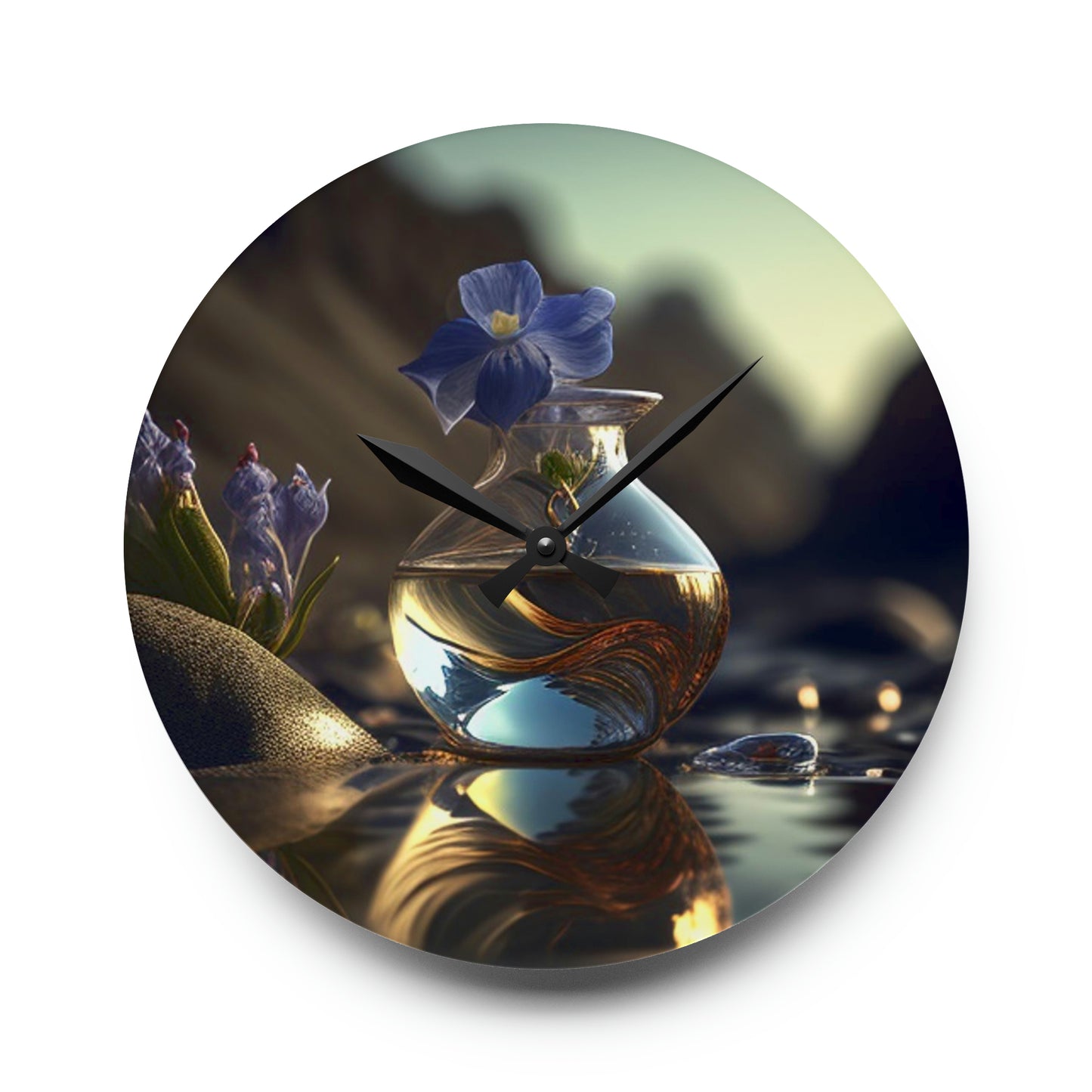 Acrylic Wall Clock The Bluebell 1