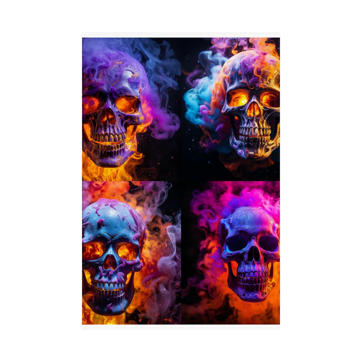 Premium Matte Vertical Posters Macro Skull 5