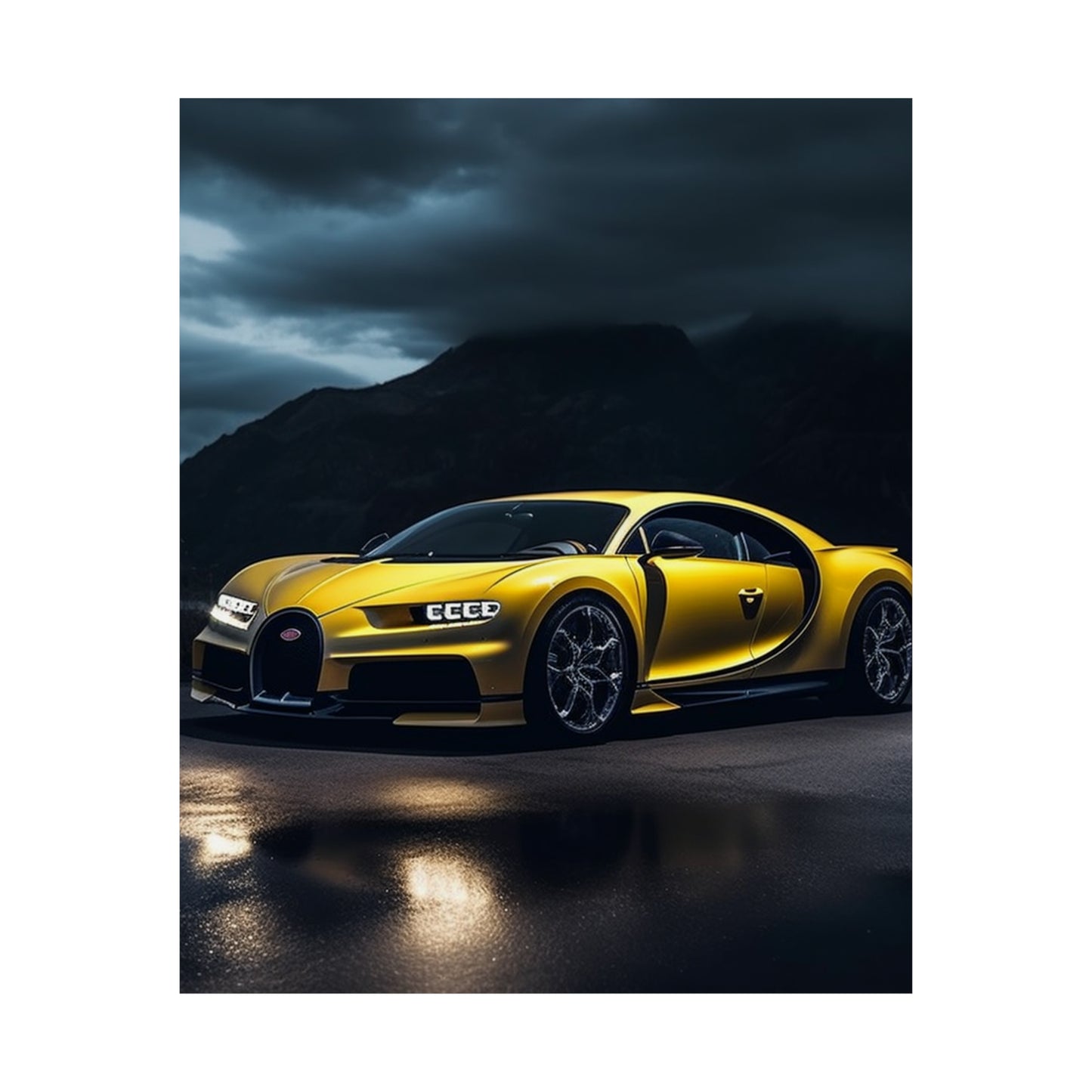 Premium Matte Vertical Posters Bugatti Real Look 4