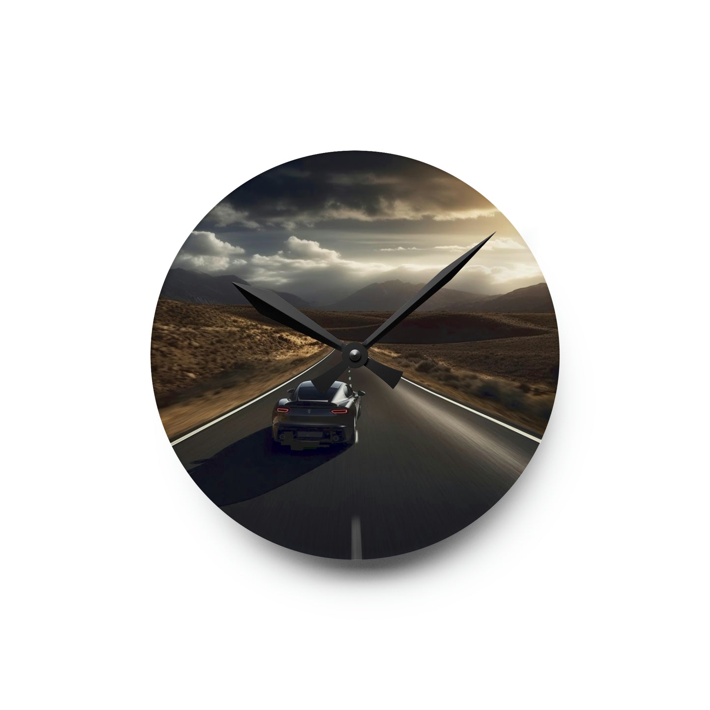 Acrylic Wall Clock Ferrari Road 3