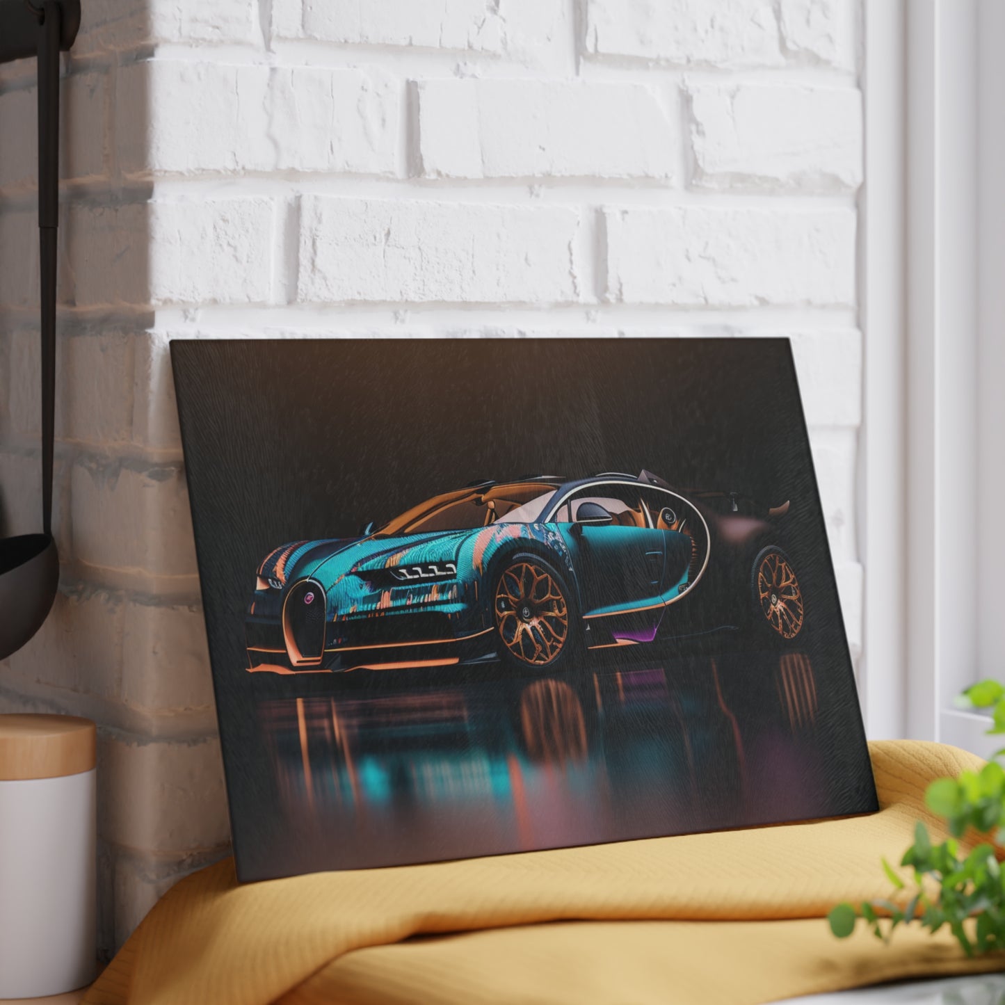 Glass Cutting Board Bugatti Blue 2