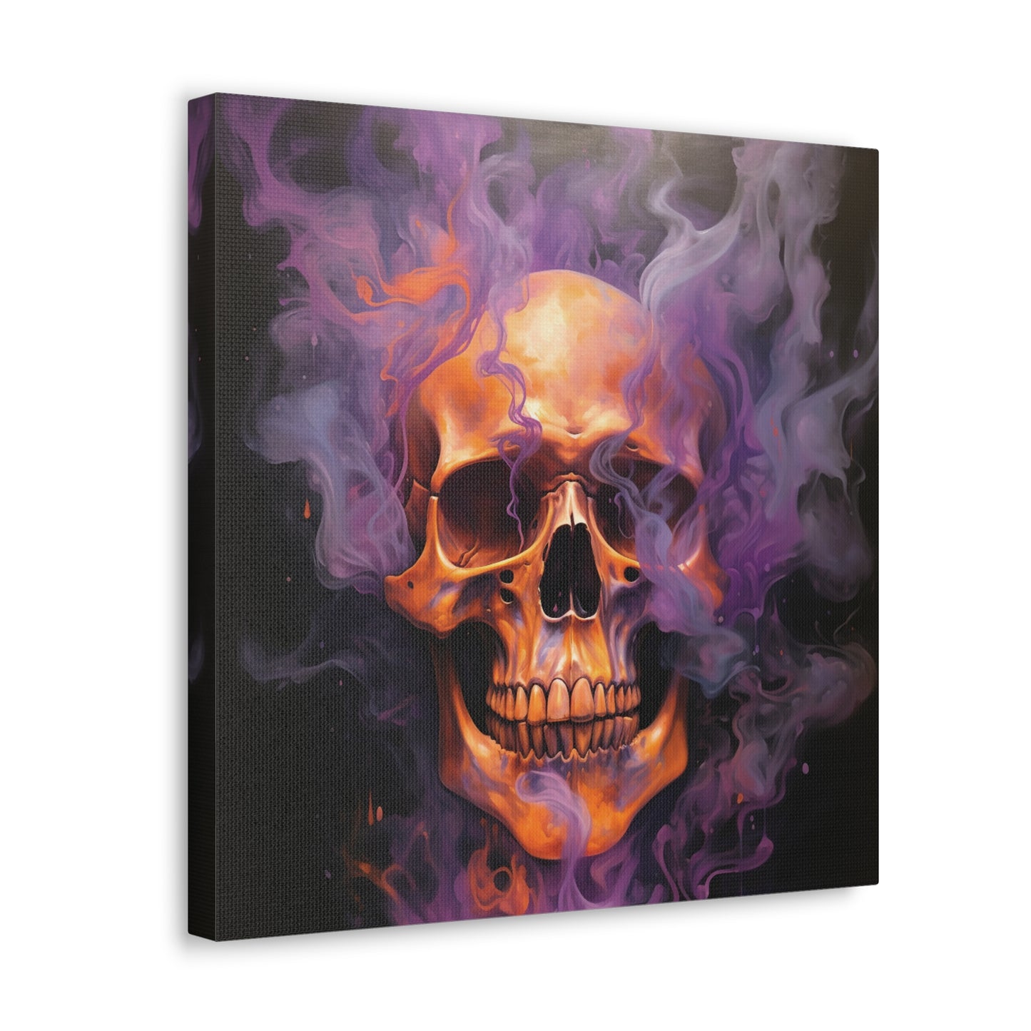 Canvas Gallery Wraps Skull Flames 4