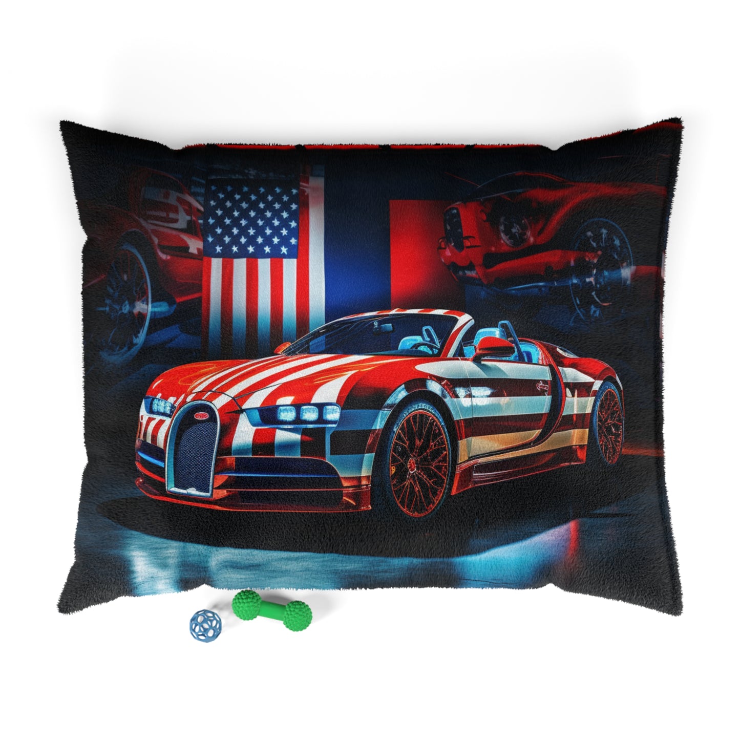 Pet Bed Macro Bugatti American Flag 2