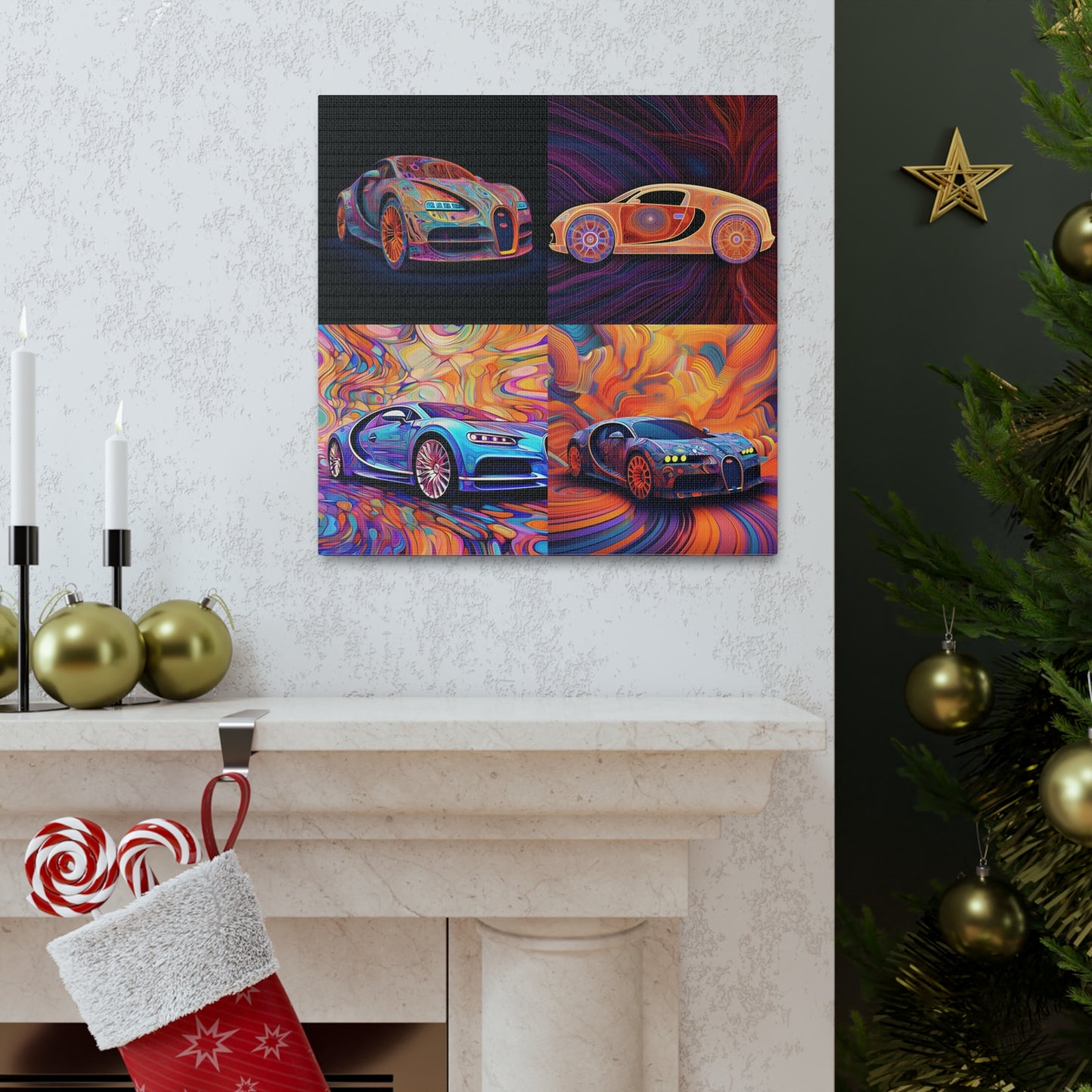 Canvas Gallery Wraps Bugatti Abstract Concept 5