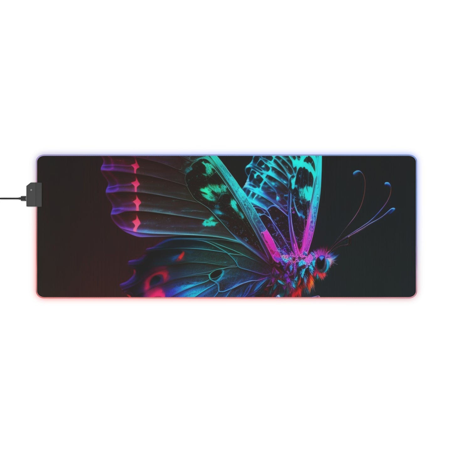 LED Gaming Mouse Pad Raw Hyper Color Butterfly 1