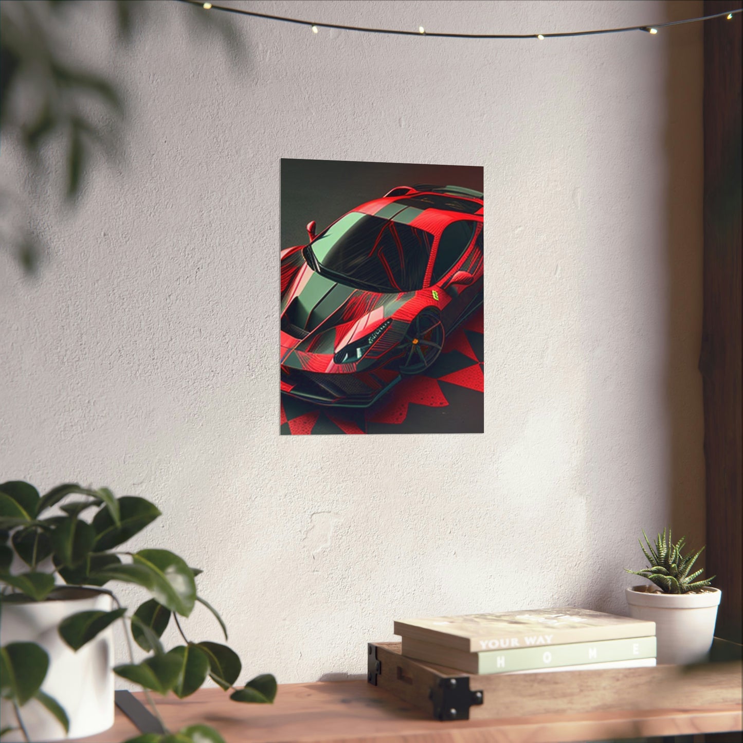 Premium Matte Vertical Posters Ferrari Hyper 2