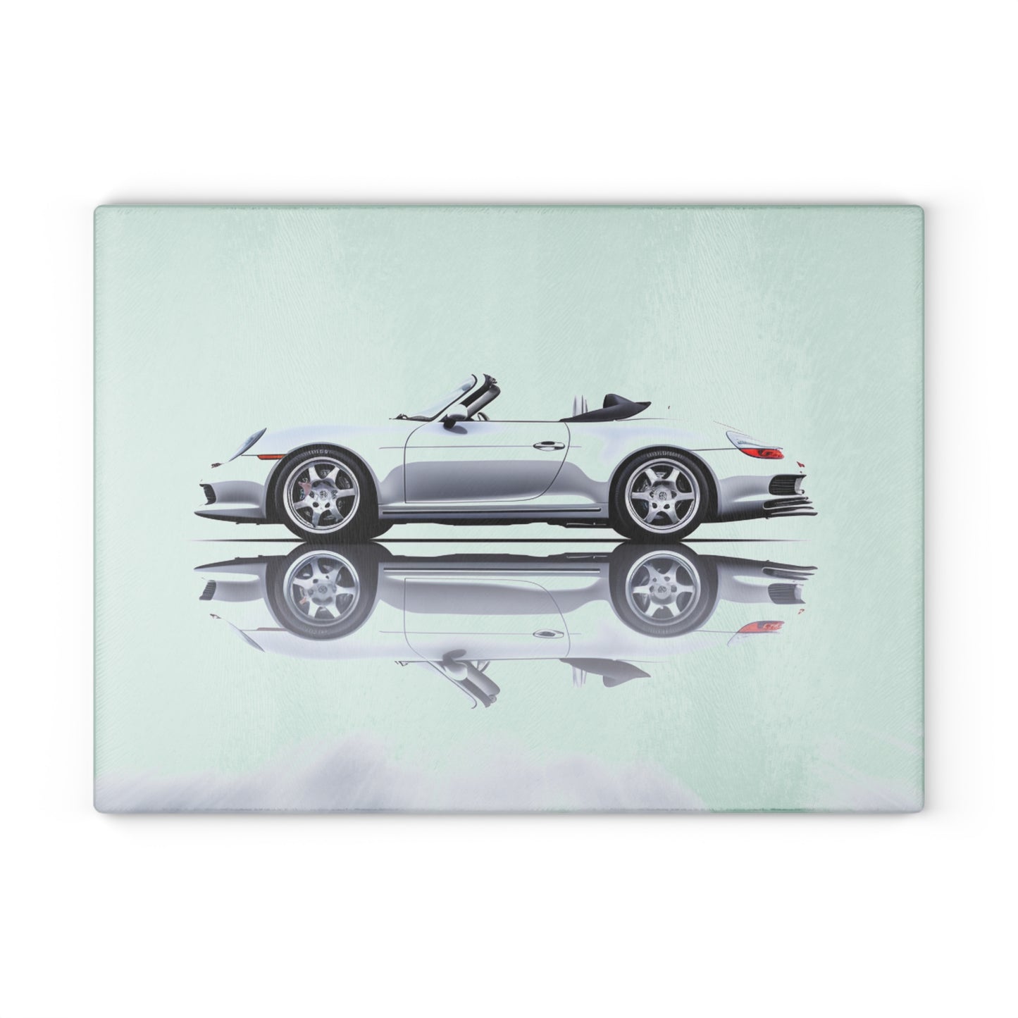 Glass Cutting Board 911 Speedster on water 3