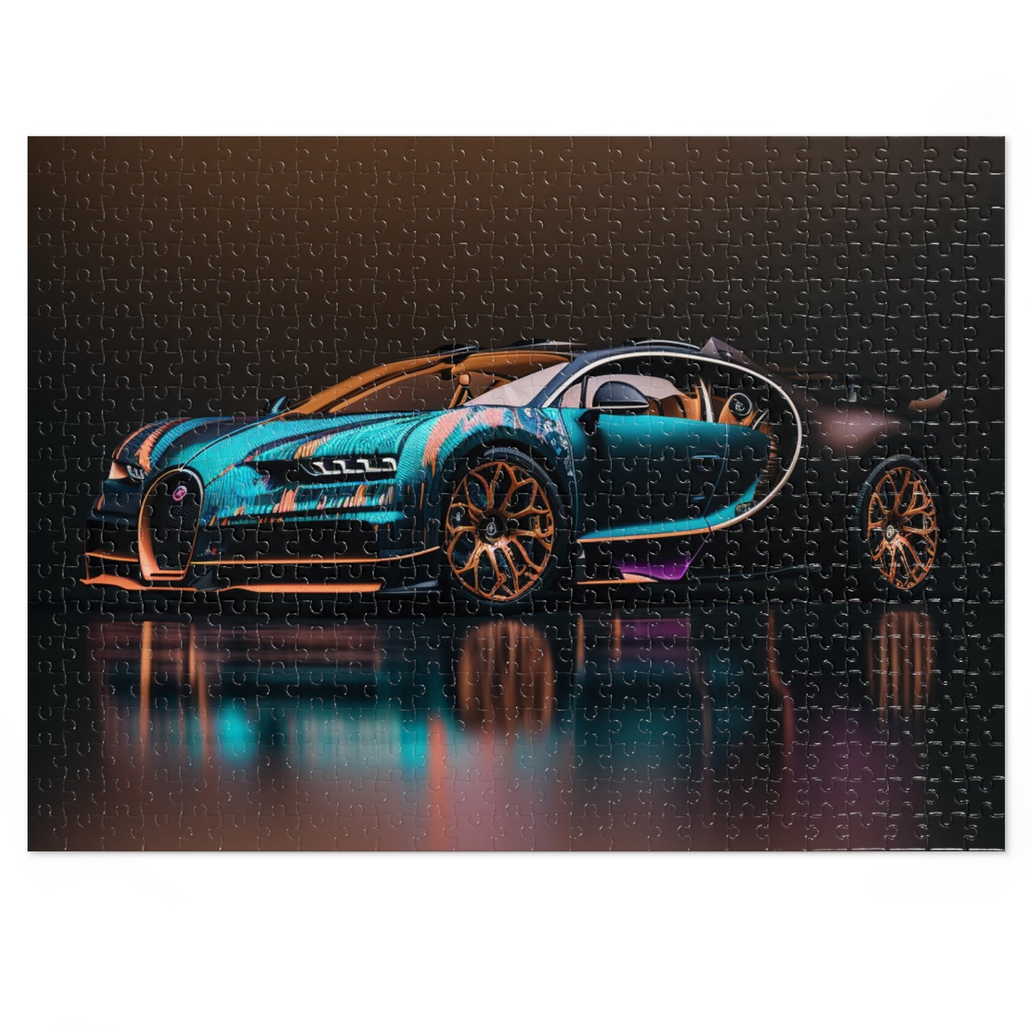 Jigsaw Puzzle (30, 110, 252, 500,1000-Piece) Bugatti Blue 2