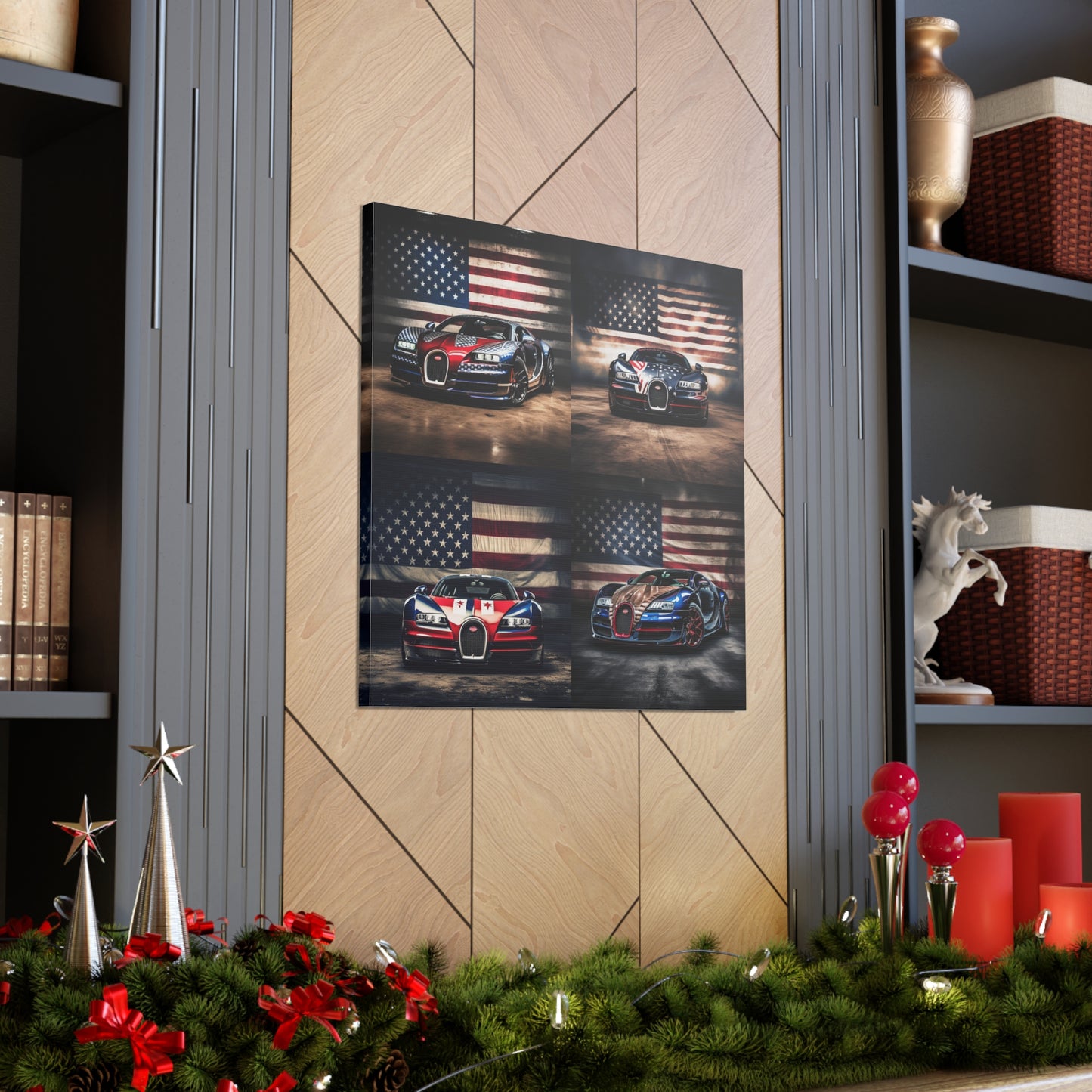 Canvas Gallery Wraps Bugatti American Flag 5