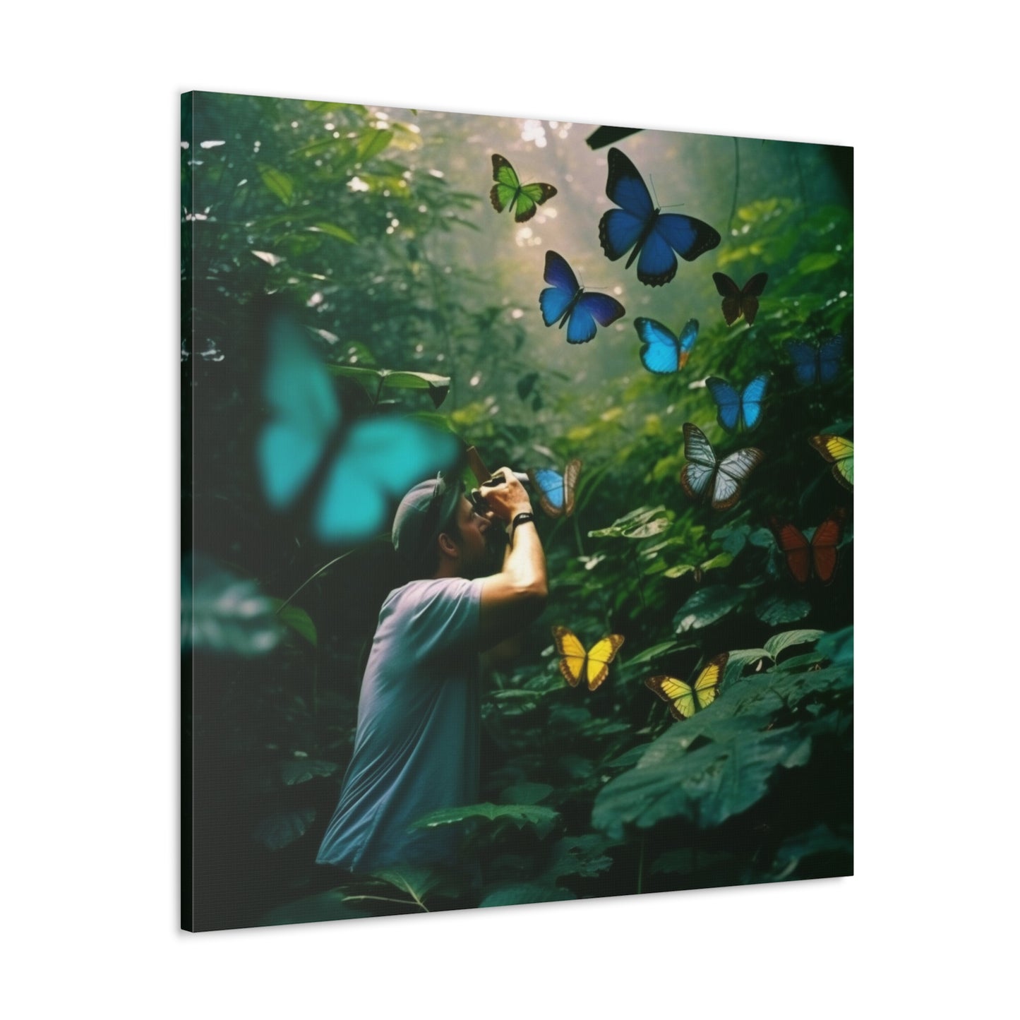 Canvas Gallery Wraps Jungle Butterfly 1