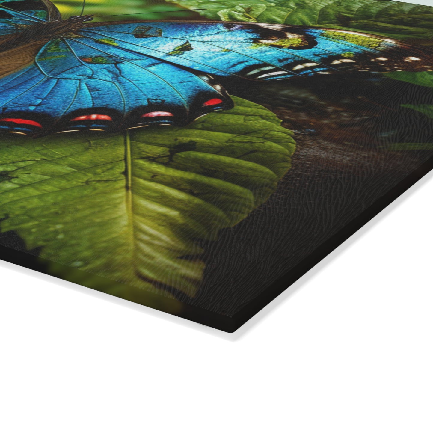 Glass Cutting Board Jungle Butterfly 2