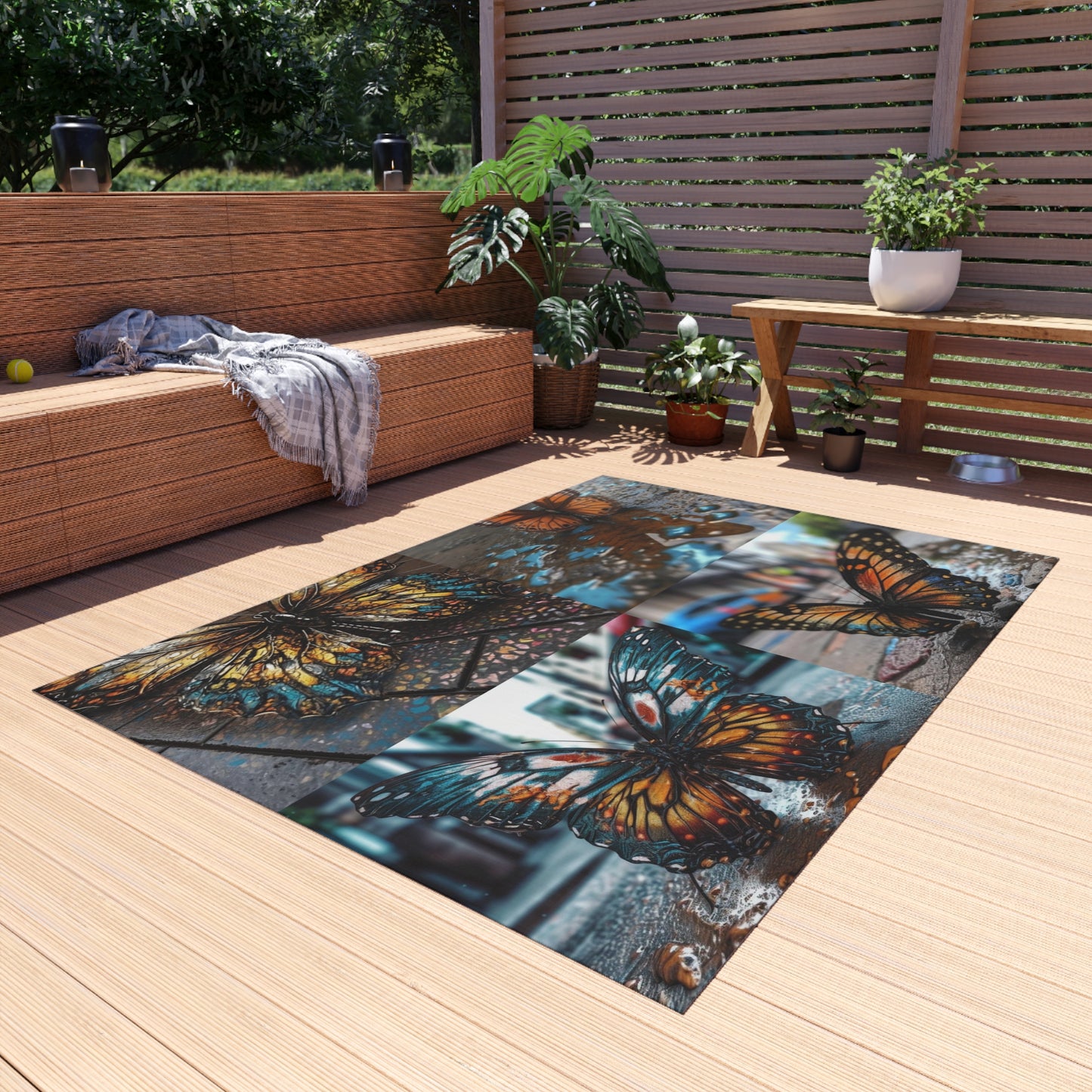 Outdoor Rug  Water Butterfly Street 5