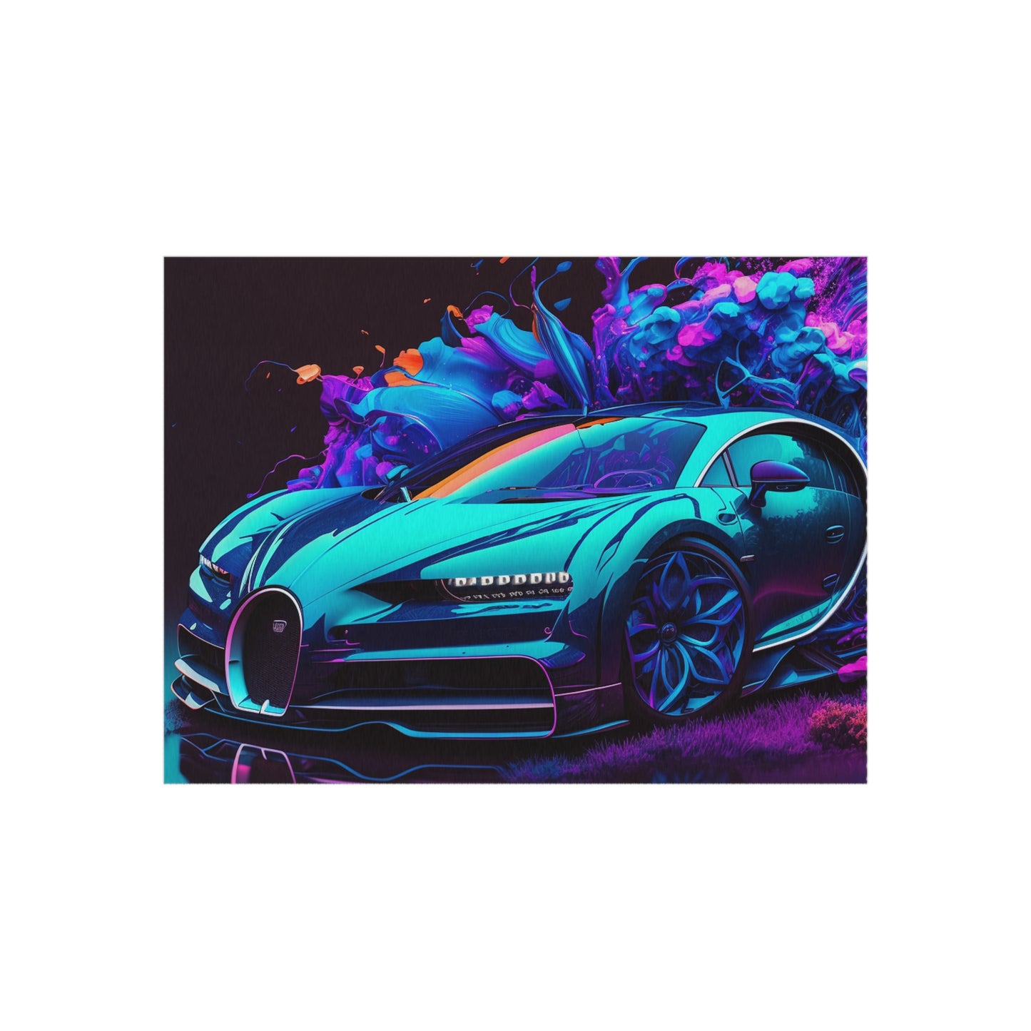 Outdoor Rug  Bugatti Neon Chiron 3