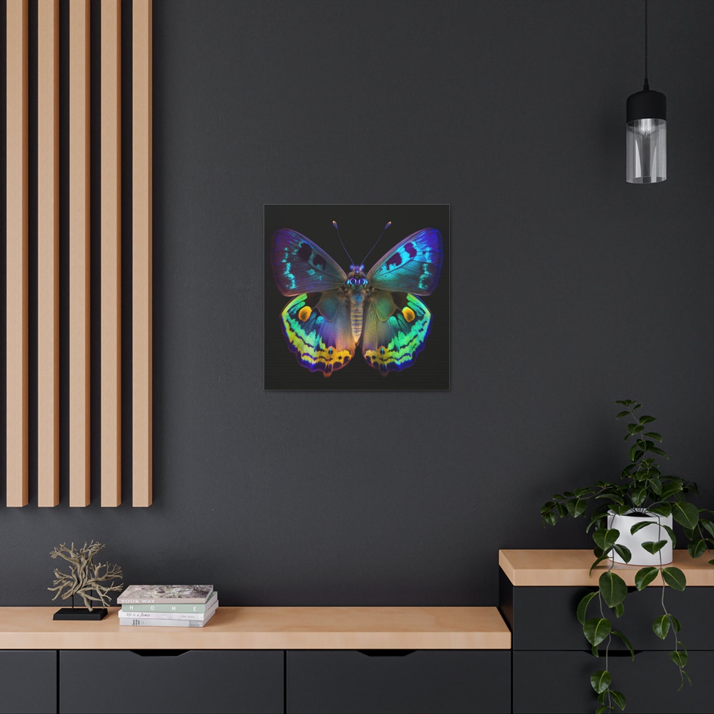 Canvas Gallery Wraps Neon Hue Butterfly 4