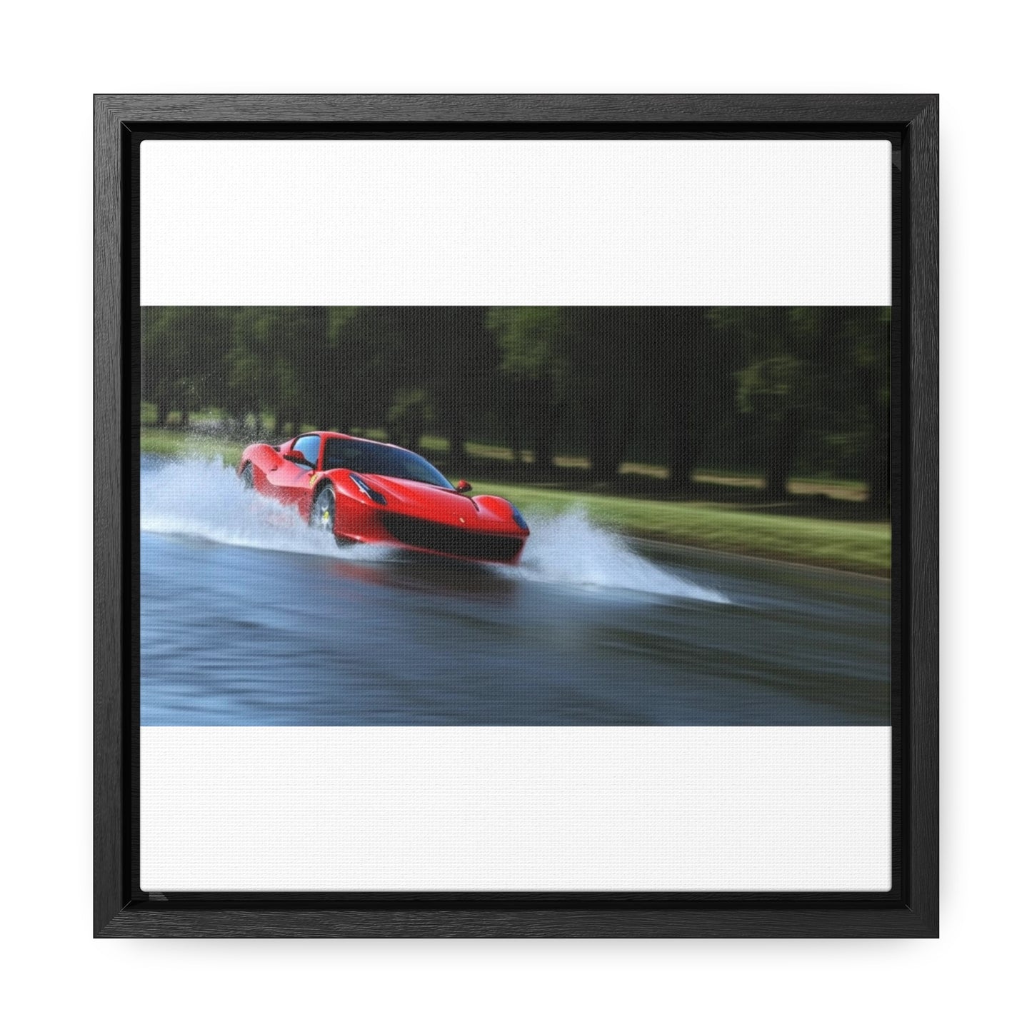 Gallery Canvas Wraps, Square Frame Water Ferrari Splash 3