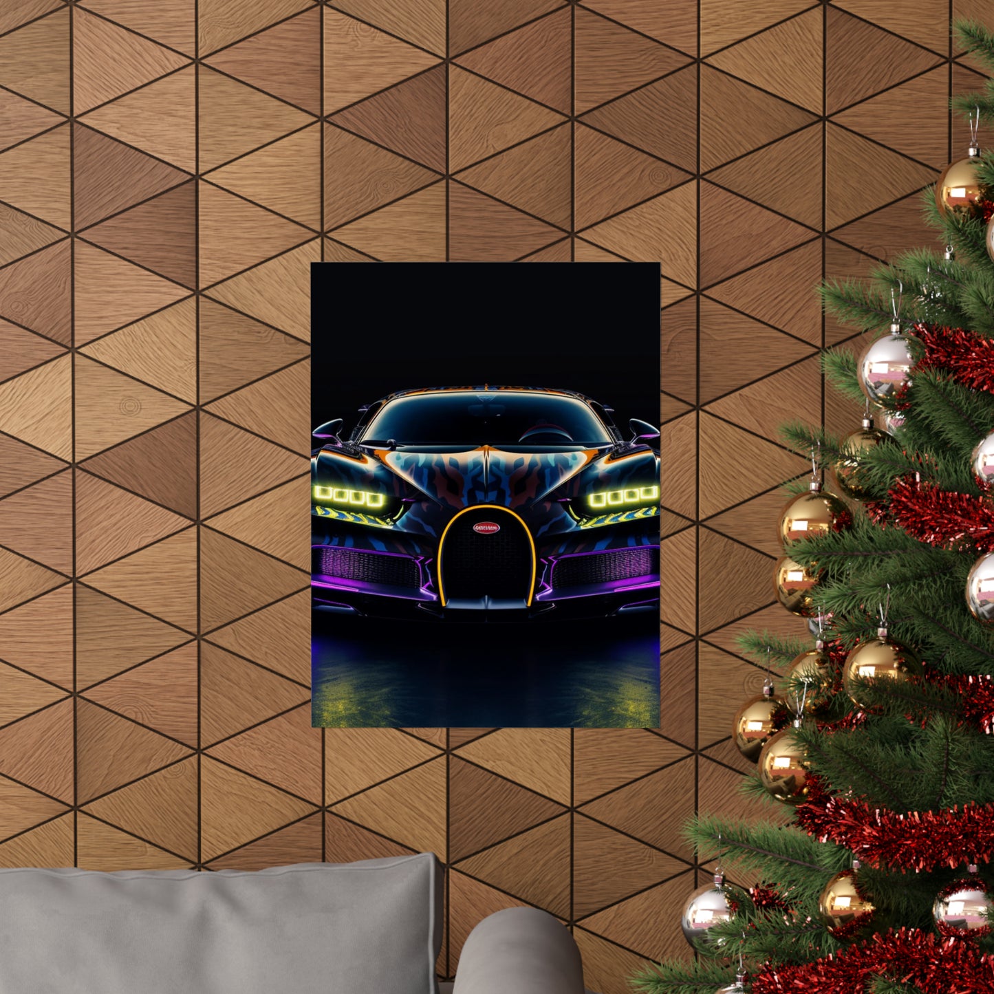 Premium Matte Vertical Posters Hyper Bugatti Chiron 3