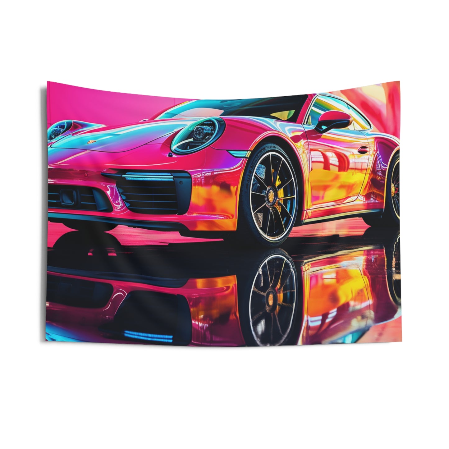 Indoor Wall Tapestries Macro Porsche 4