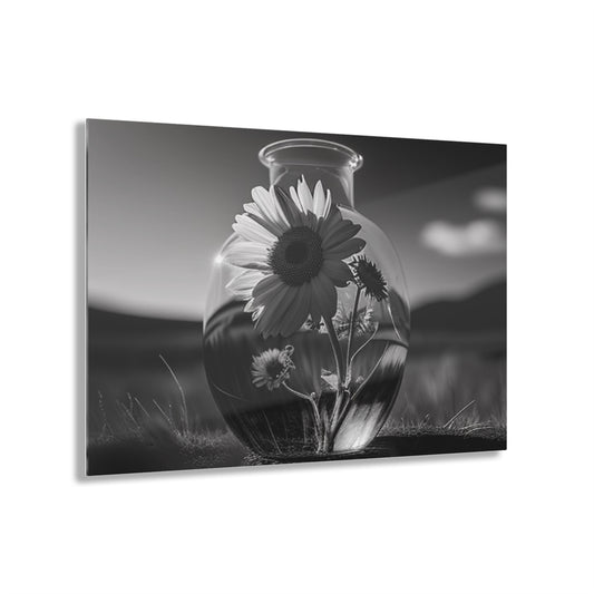 Acrylic Prints Yellw Sunflower in a vase 4