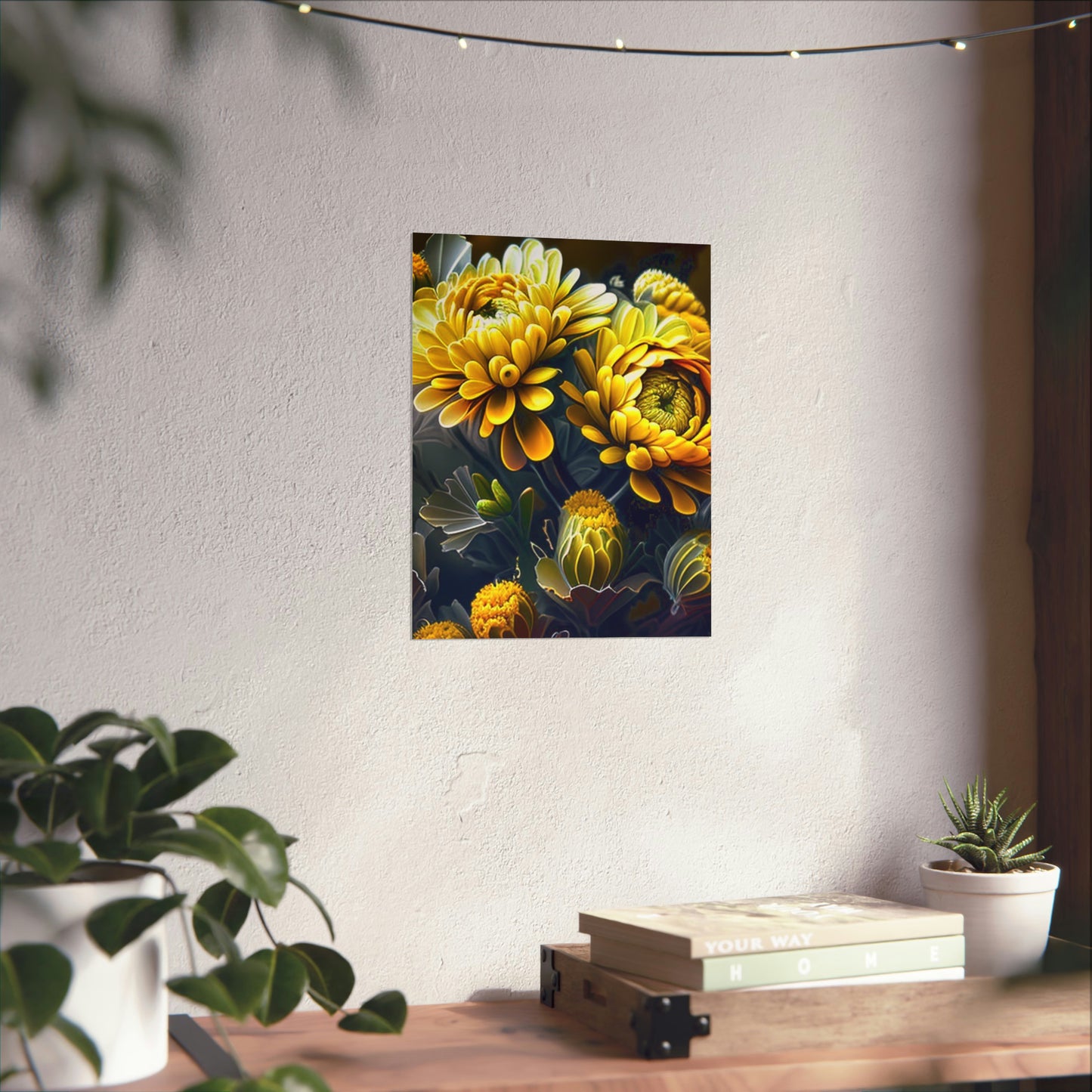 Premium Matte Vertical Posters Yellow Hermosas Flores Amarillas 4