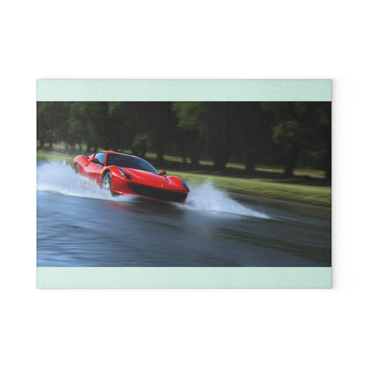 Glass Cutting Board Water Ferrari Splash 3