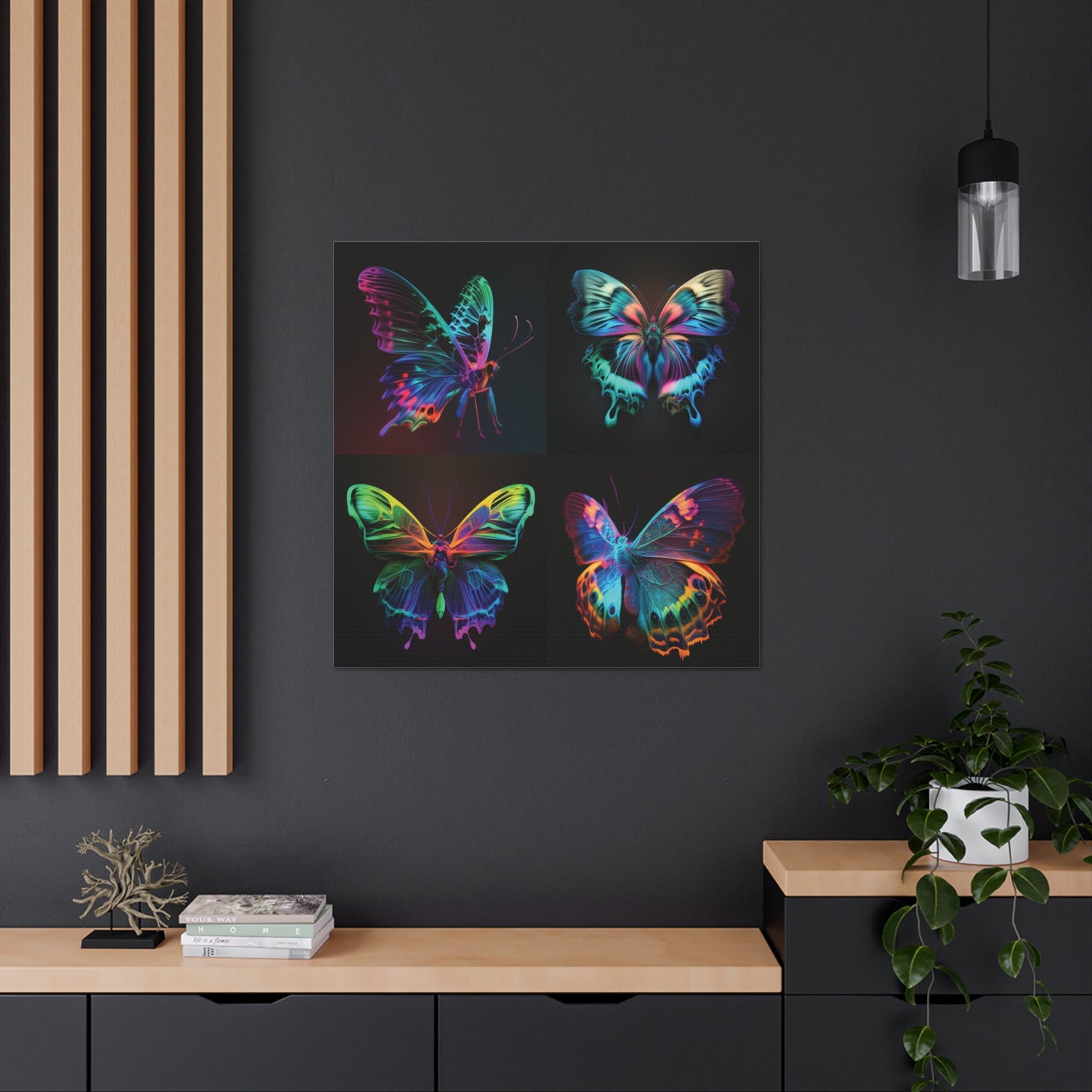 Canvas Gallery Wraps Raw Hyper Color Butterfly 5