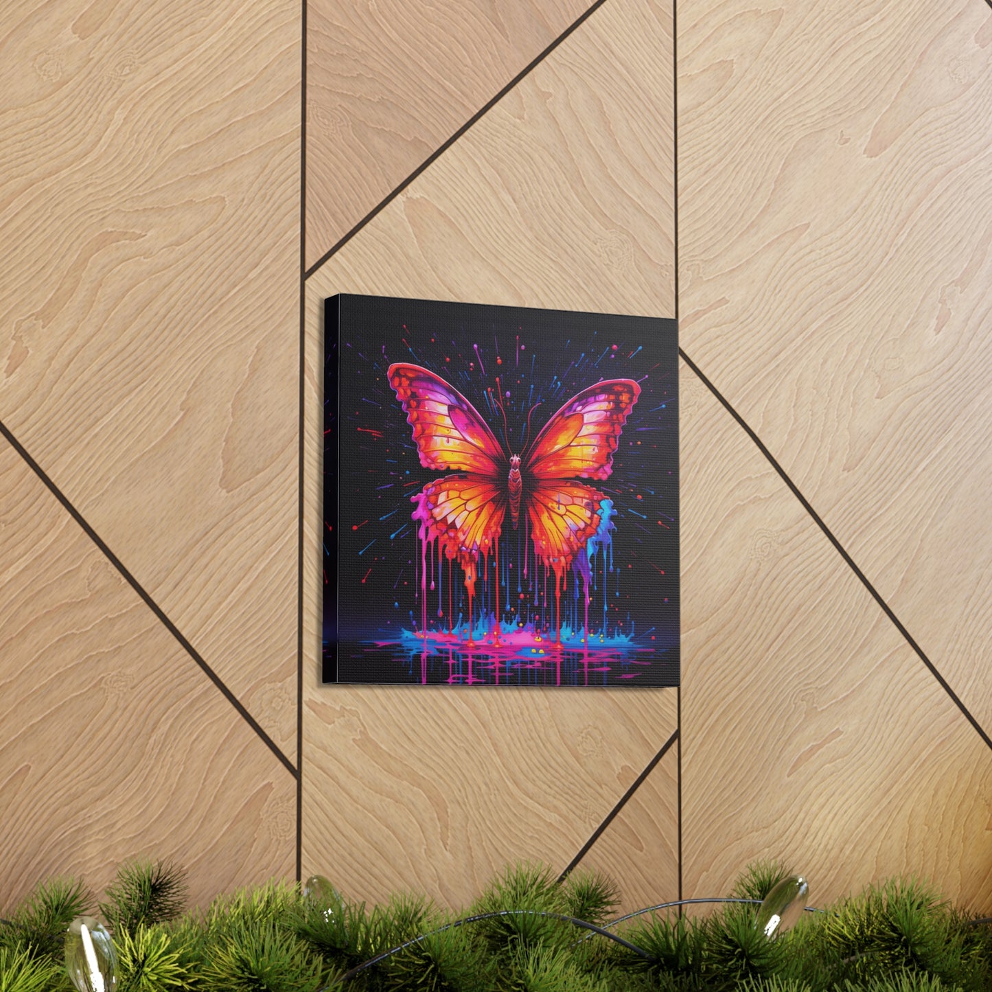 Canvas Gallery Wraps Pink Butterfly Flair 4