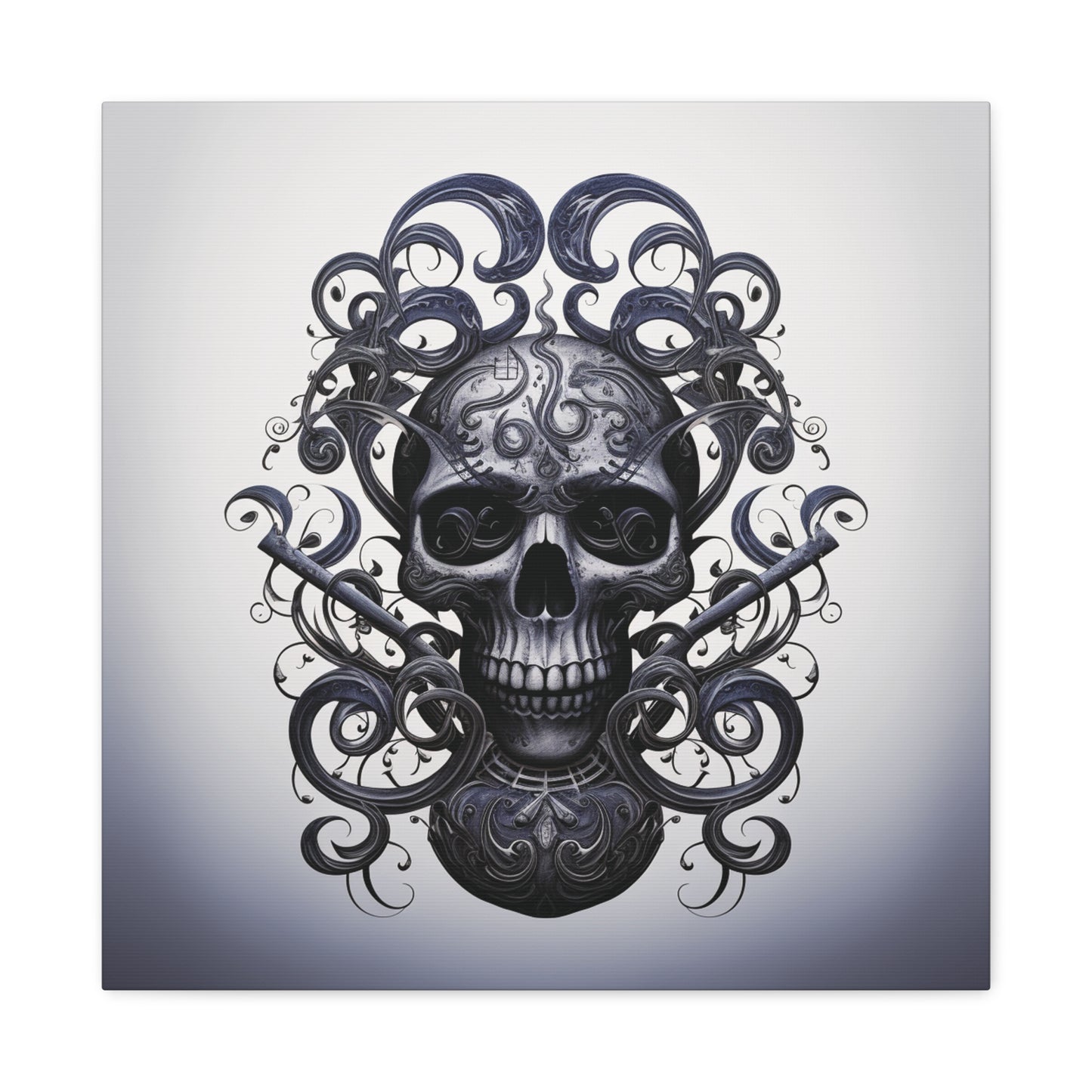 Canvas Gallery Wraps Skull Treble Clef 1