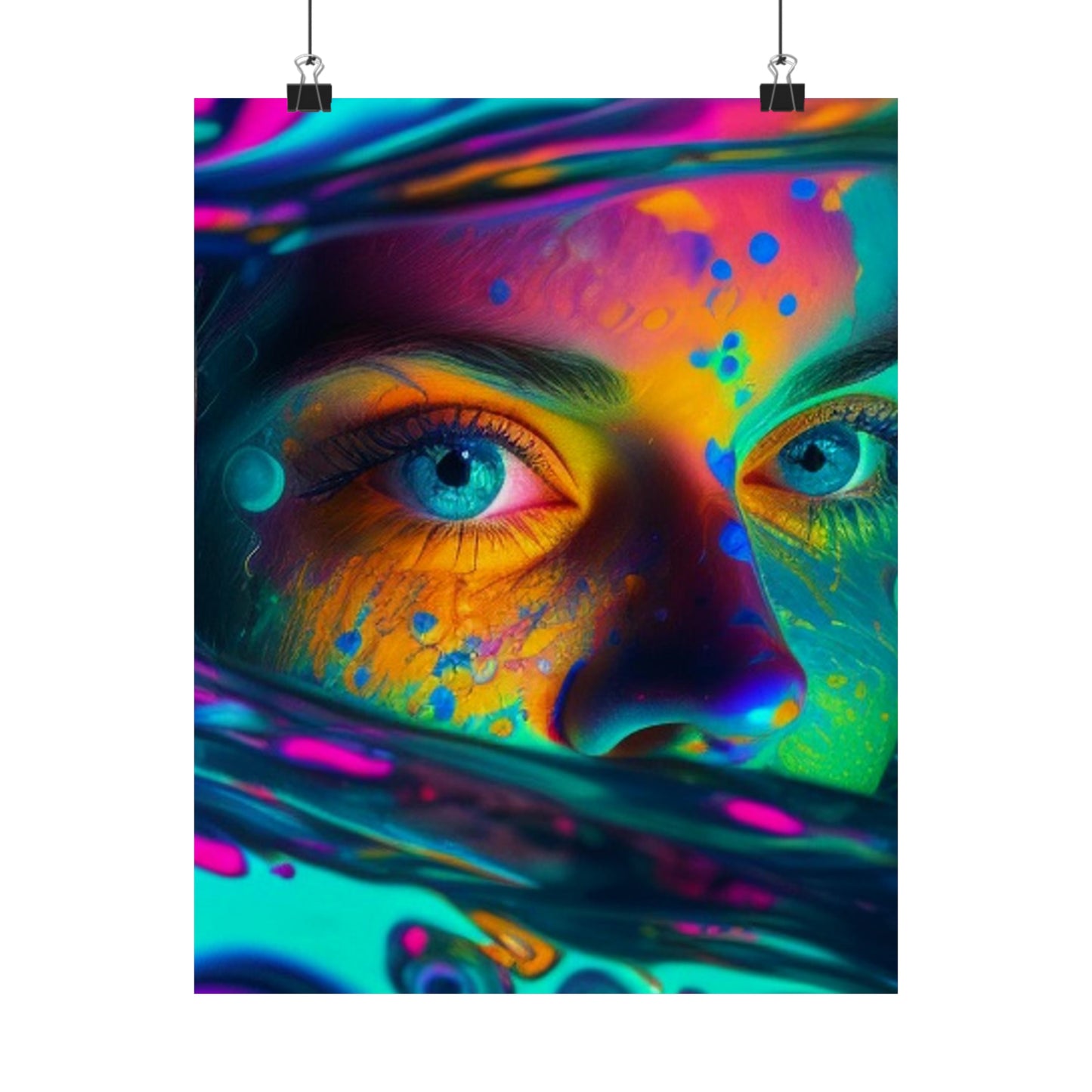 Premium Matte Vertical Posters Florescent Glow 3