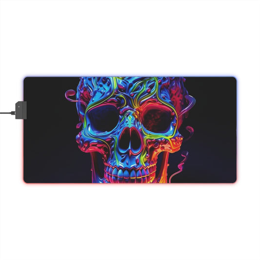 LED Gaming Mouse Pad Macro Skull Color 3