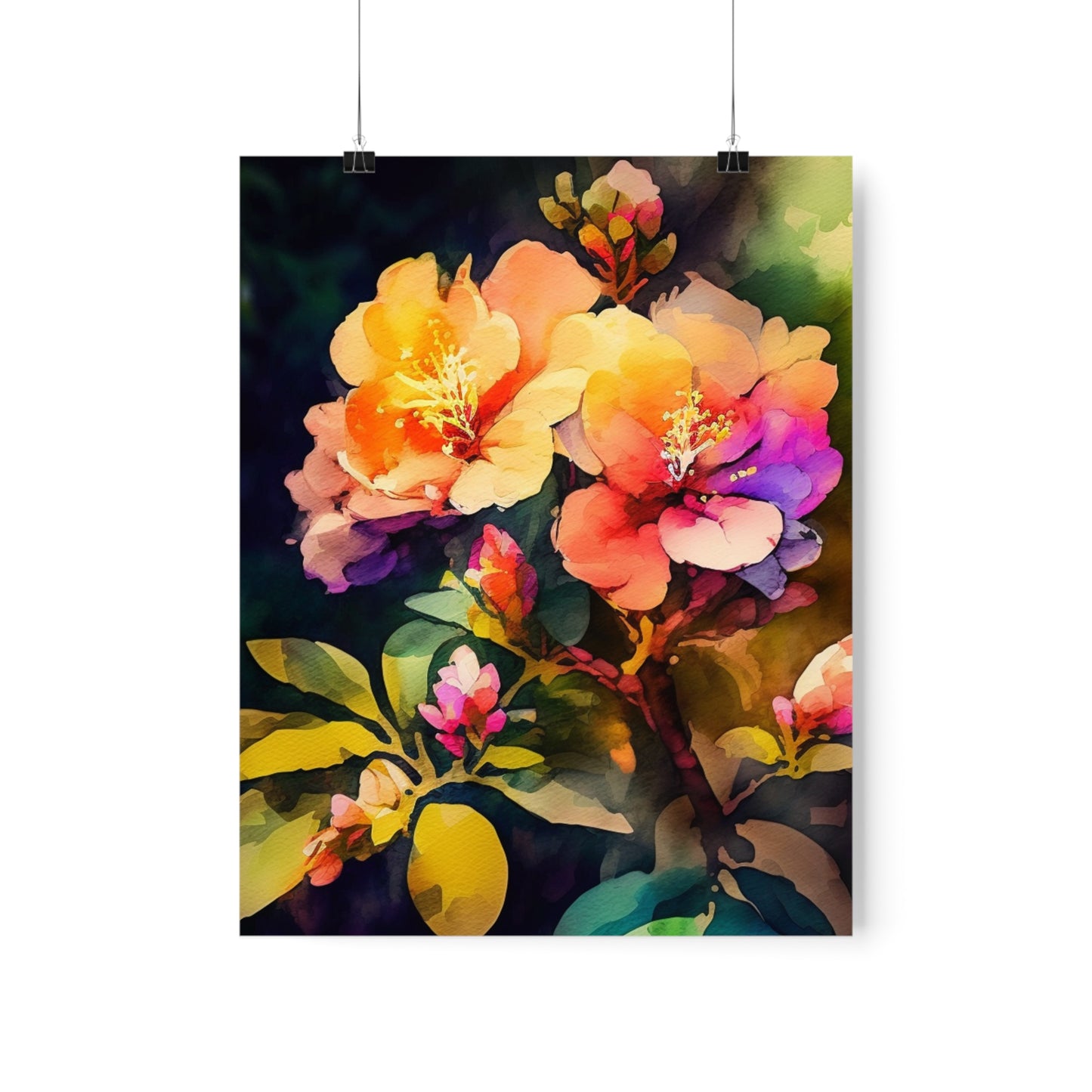 Premium Matte Vertical Posters Bright Spring Flowers 2