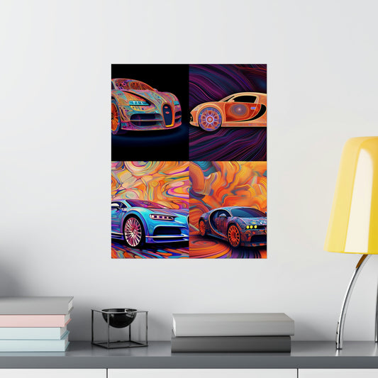 Premium Matte Vertical Posters Bugatti Abstract Concept 5