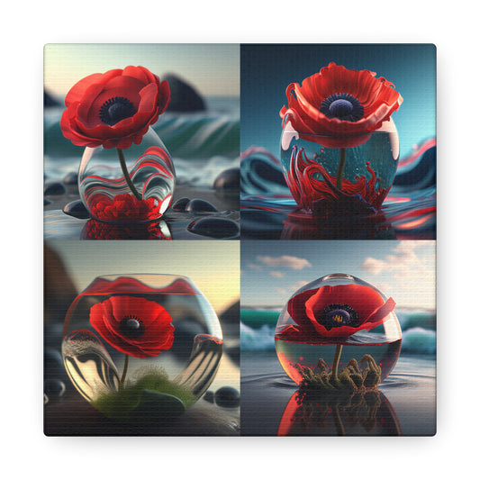 Canvas Gallery Wraps Red Anemone in a Vase 5