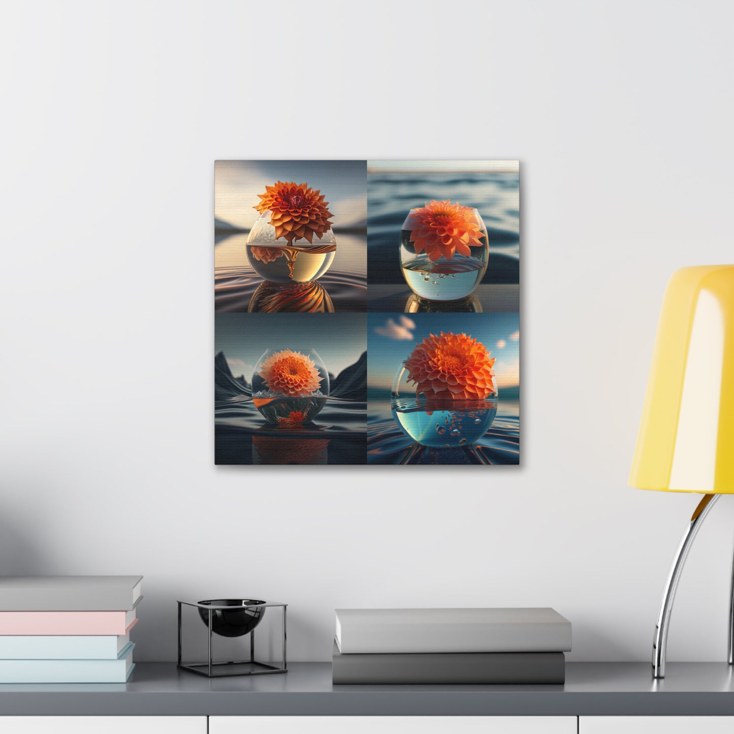 Canvas Gallery Wraps Dahlia Orange 5