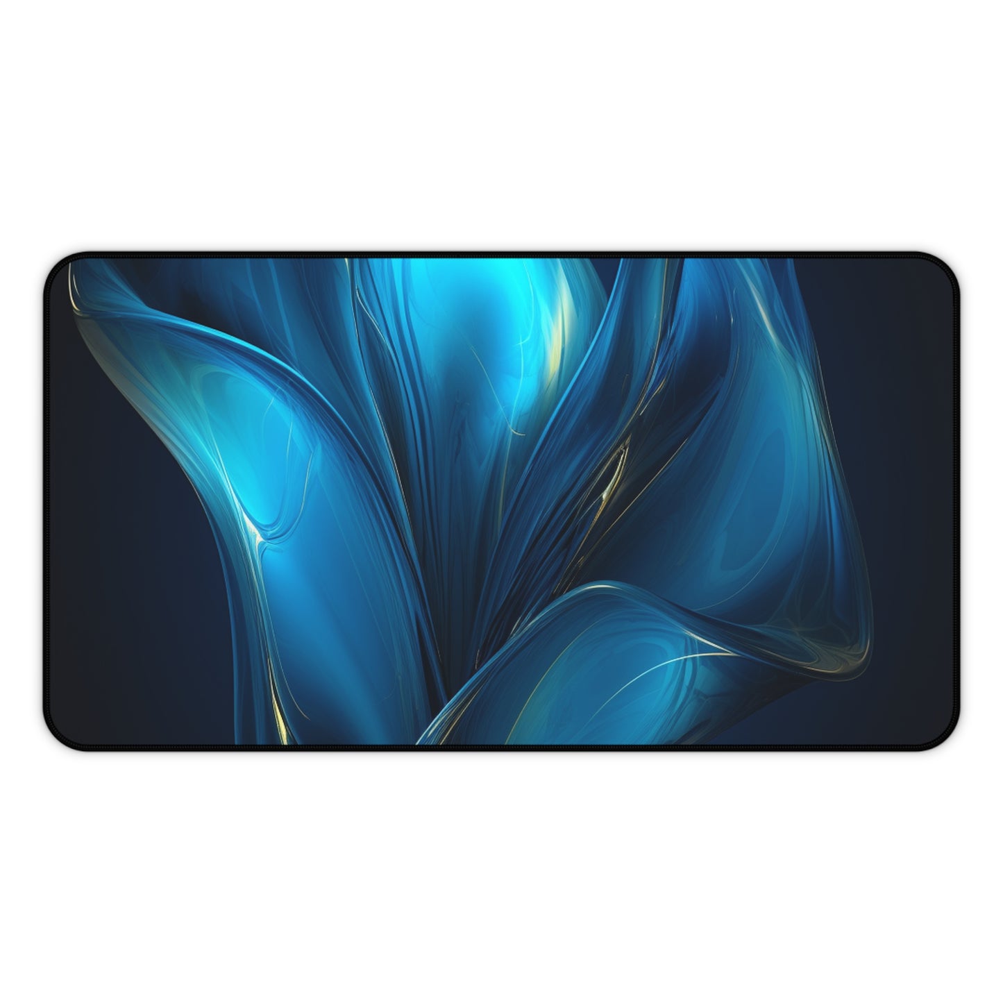 Desk Mat Abstract Blue Tulip 2