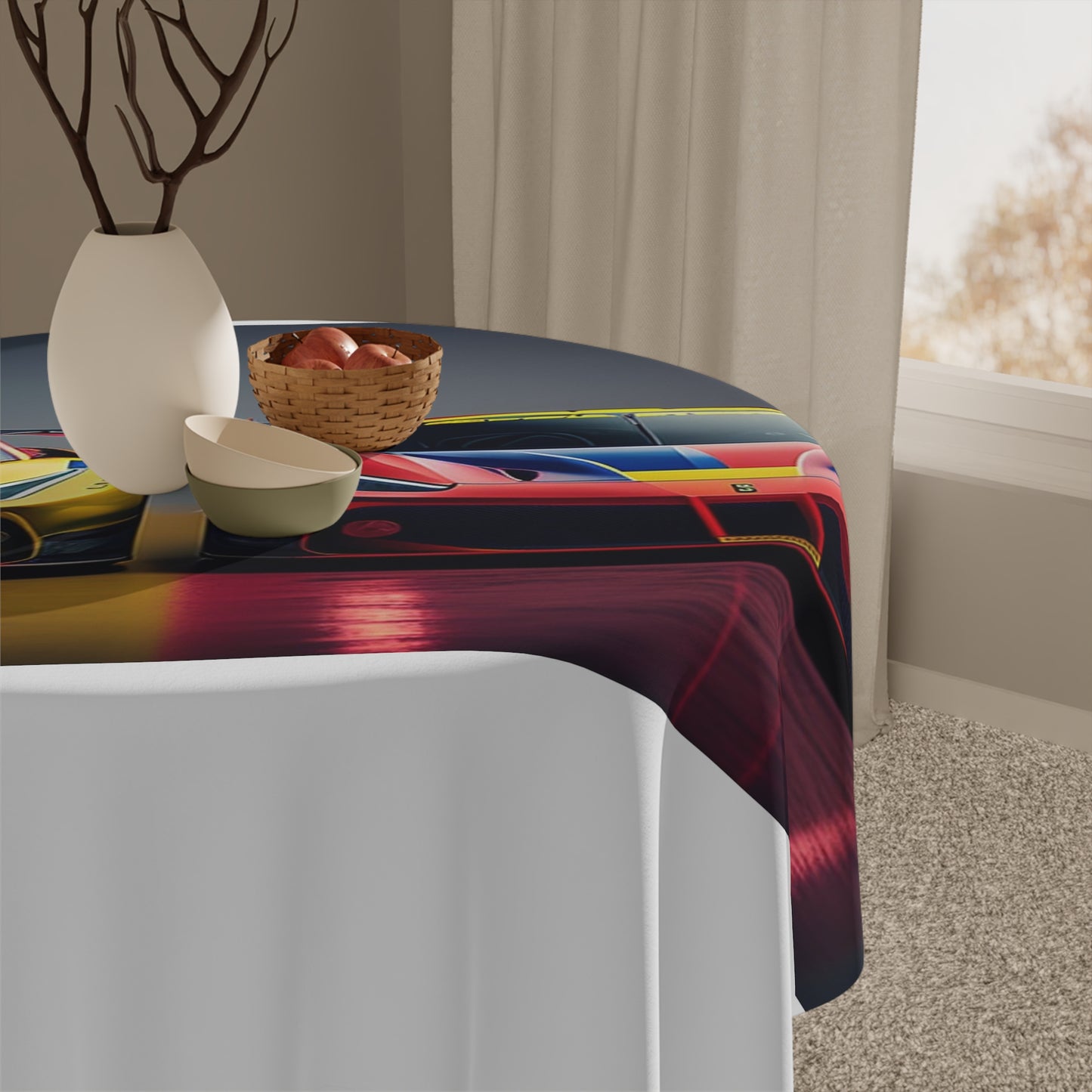 Tablecloth Ferrari Red Blue 1